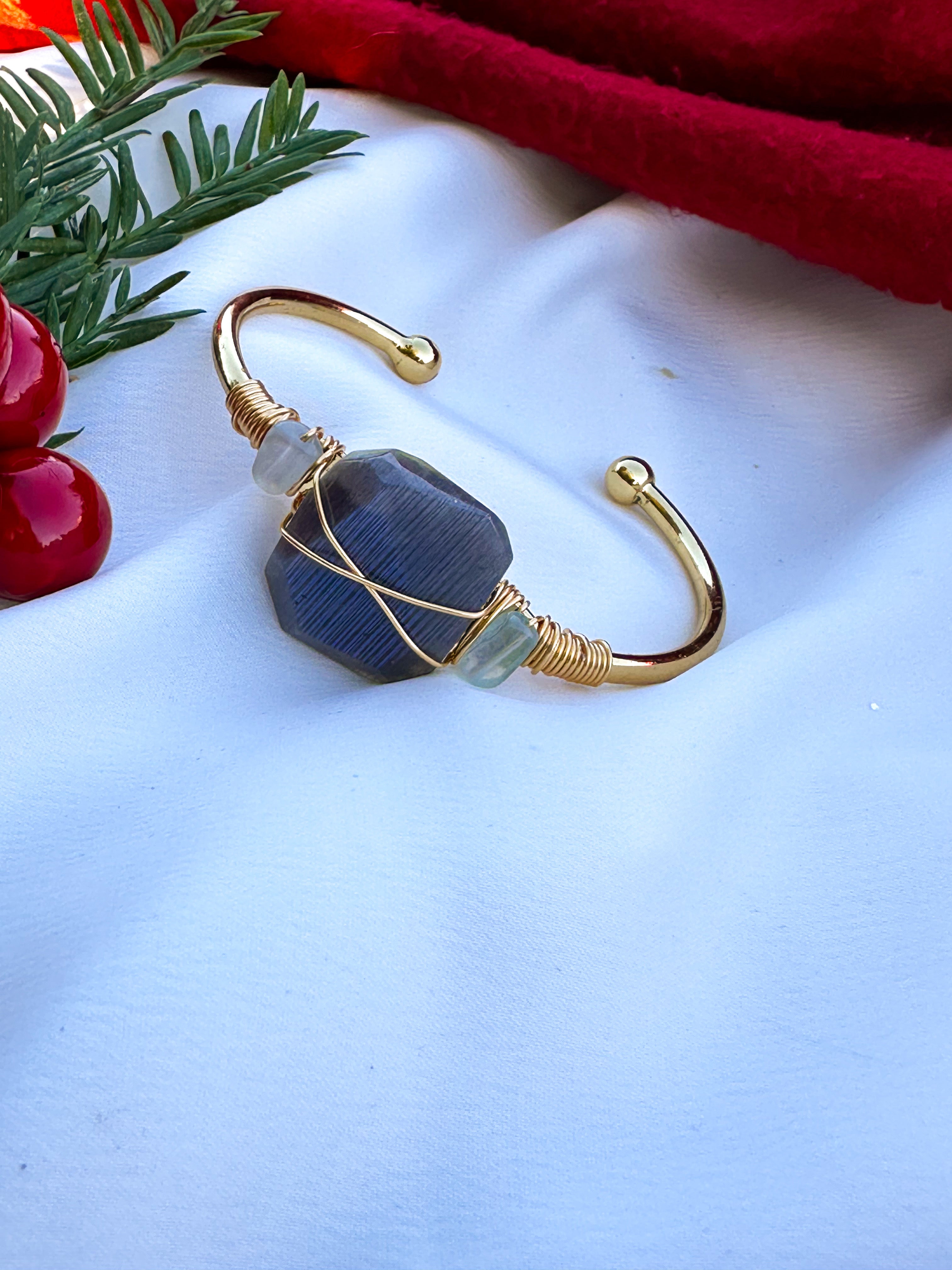 Natural Blue Moon Stone Bracelet