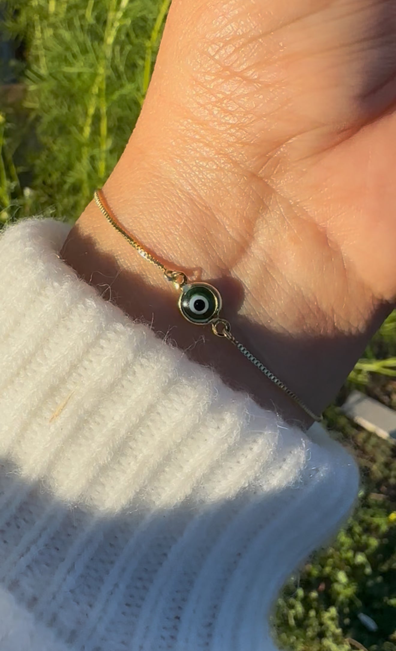 Green Evil Eye Bracelet