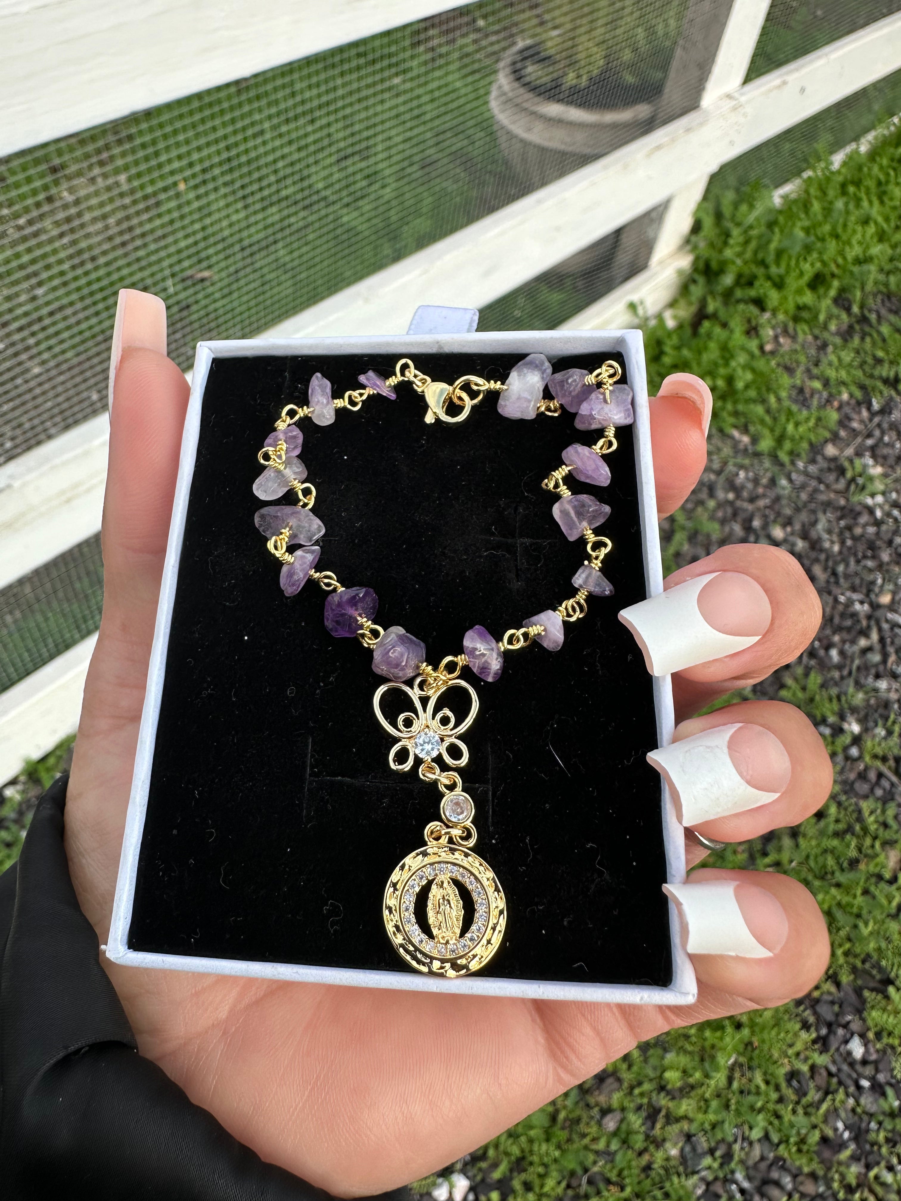 Mini Virgencita Car Rosario