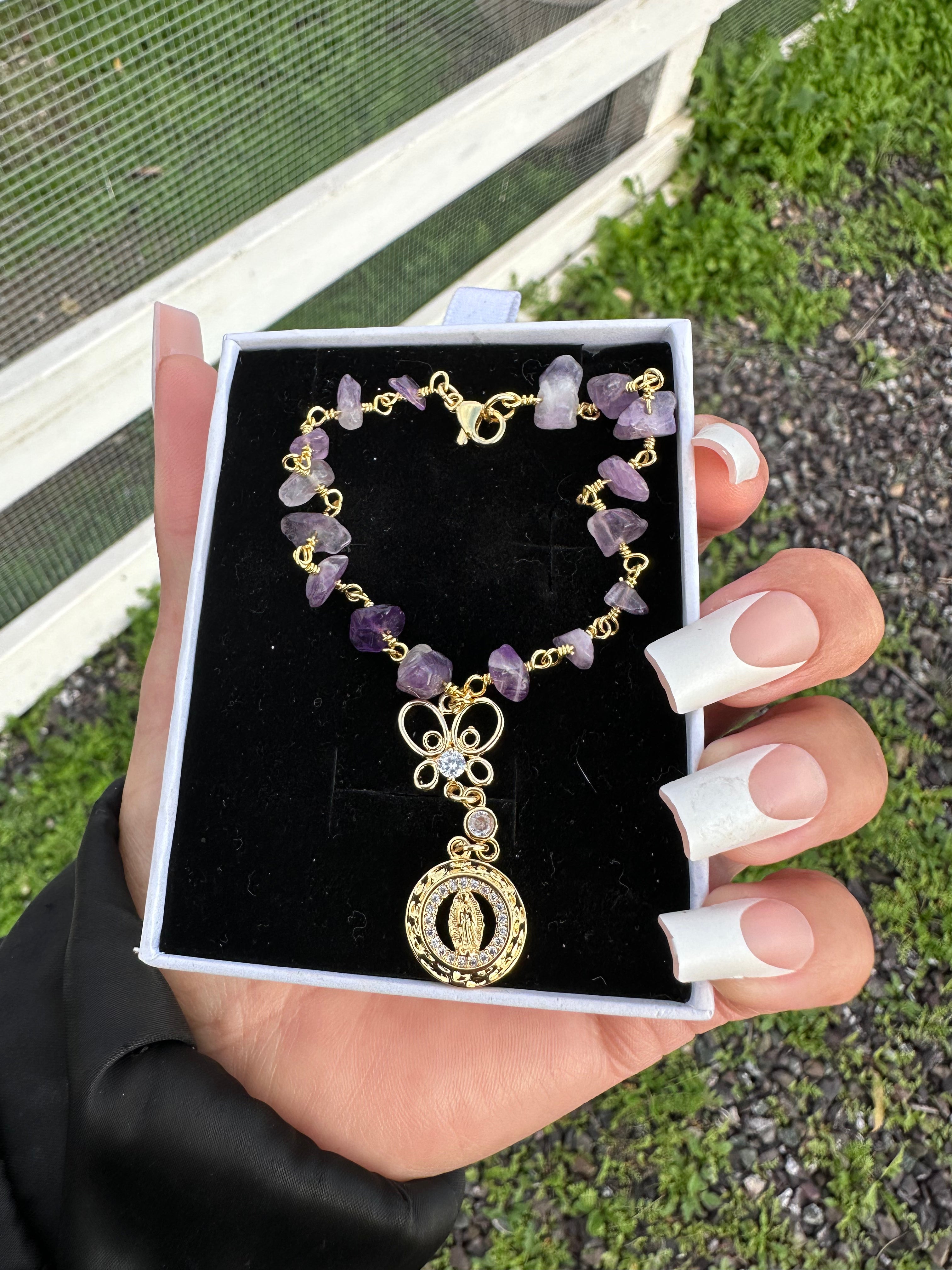 Mini Virgencita Car Rosario