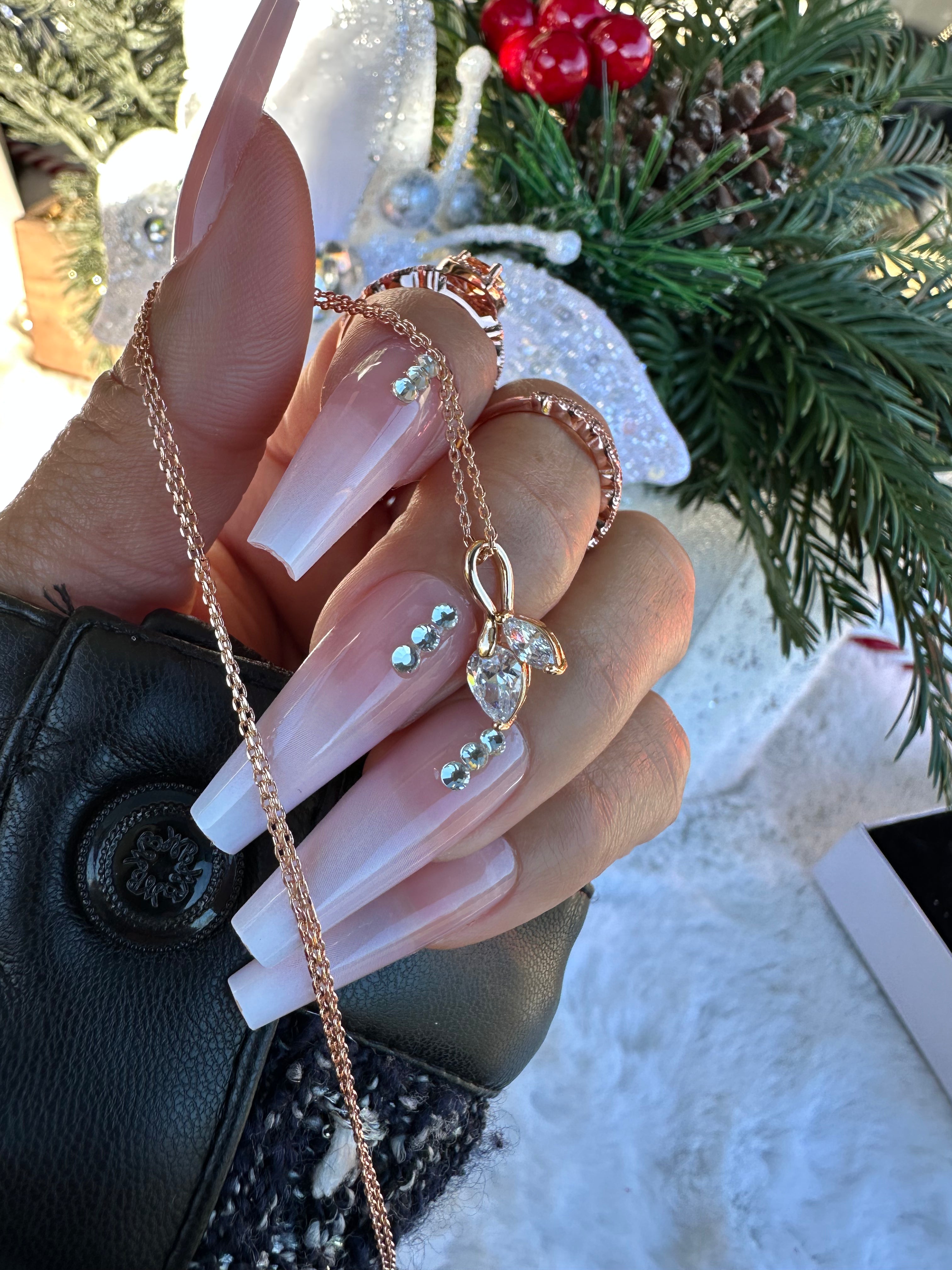 Double Gem Glow Necklace