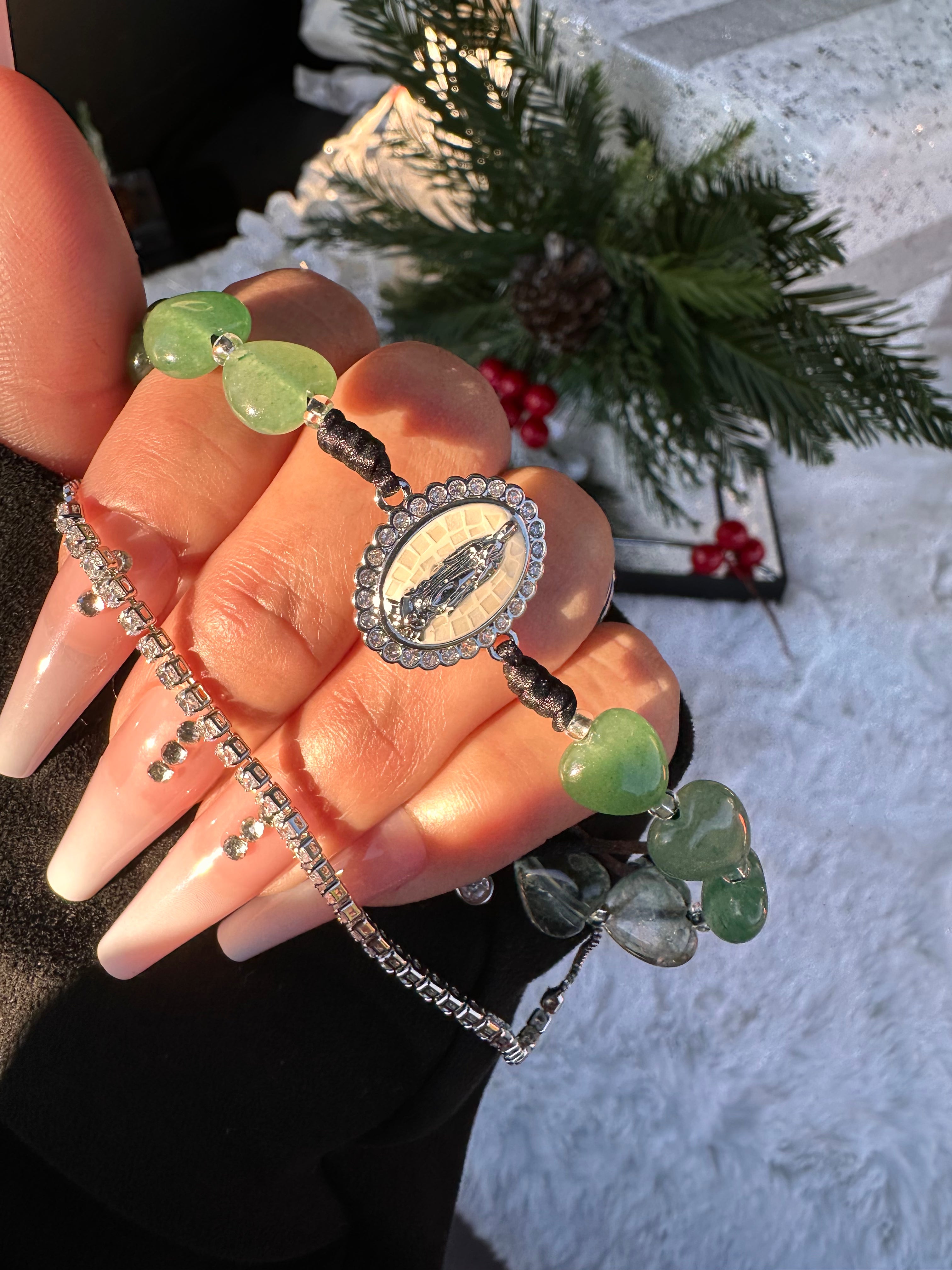 Divine Abundance Virgin Mary Bracelet Set