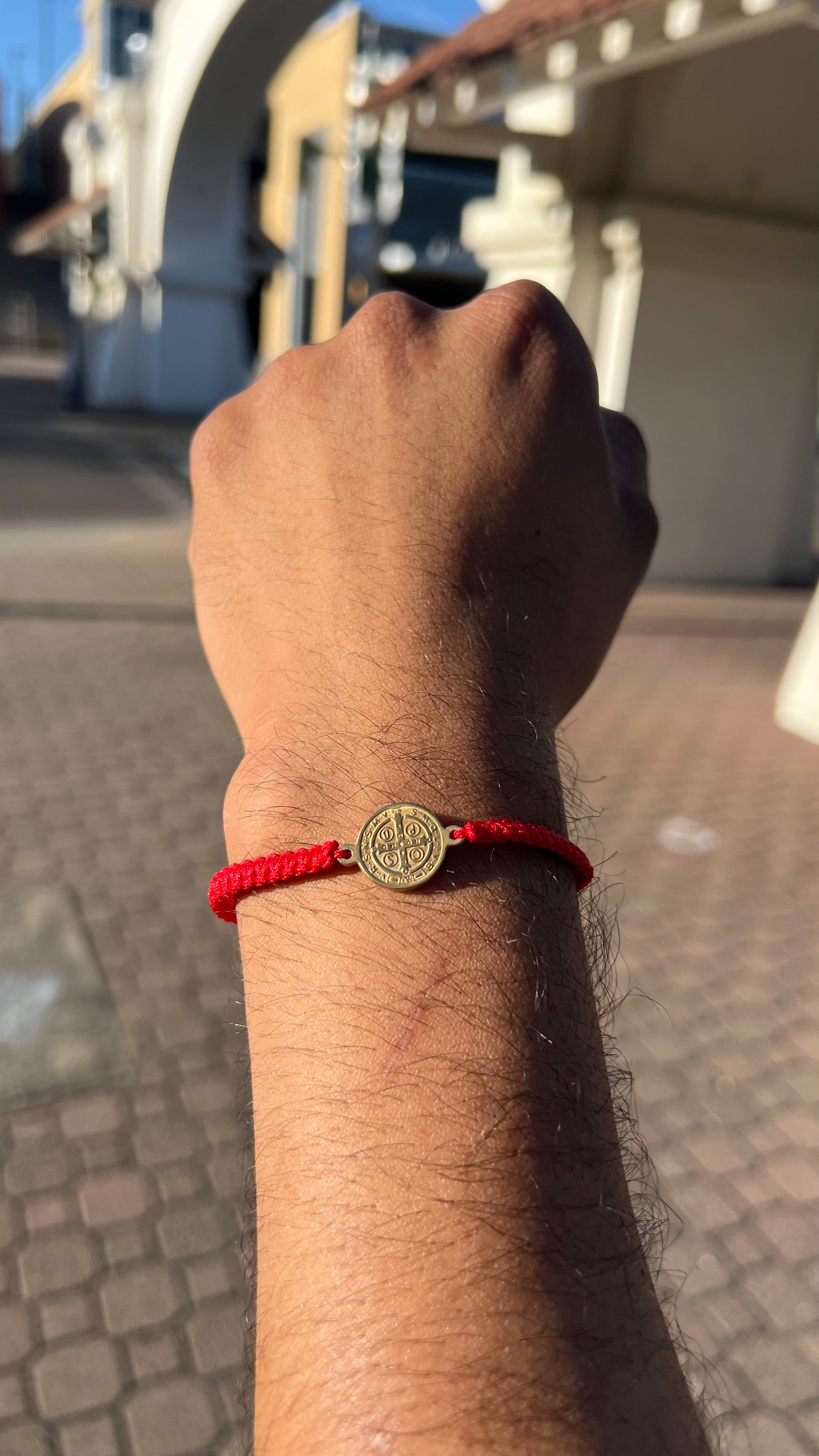 Red San Benito Bracelet Adjustable
