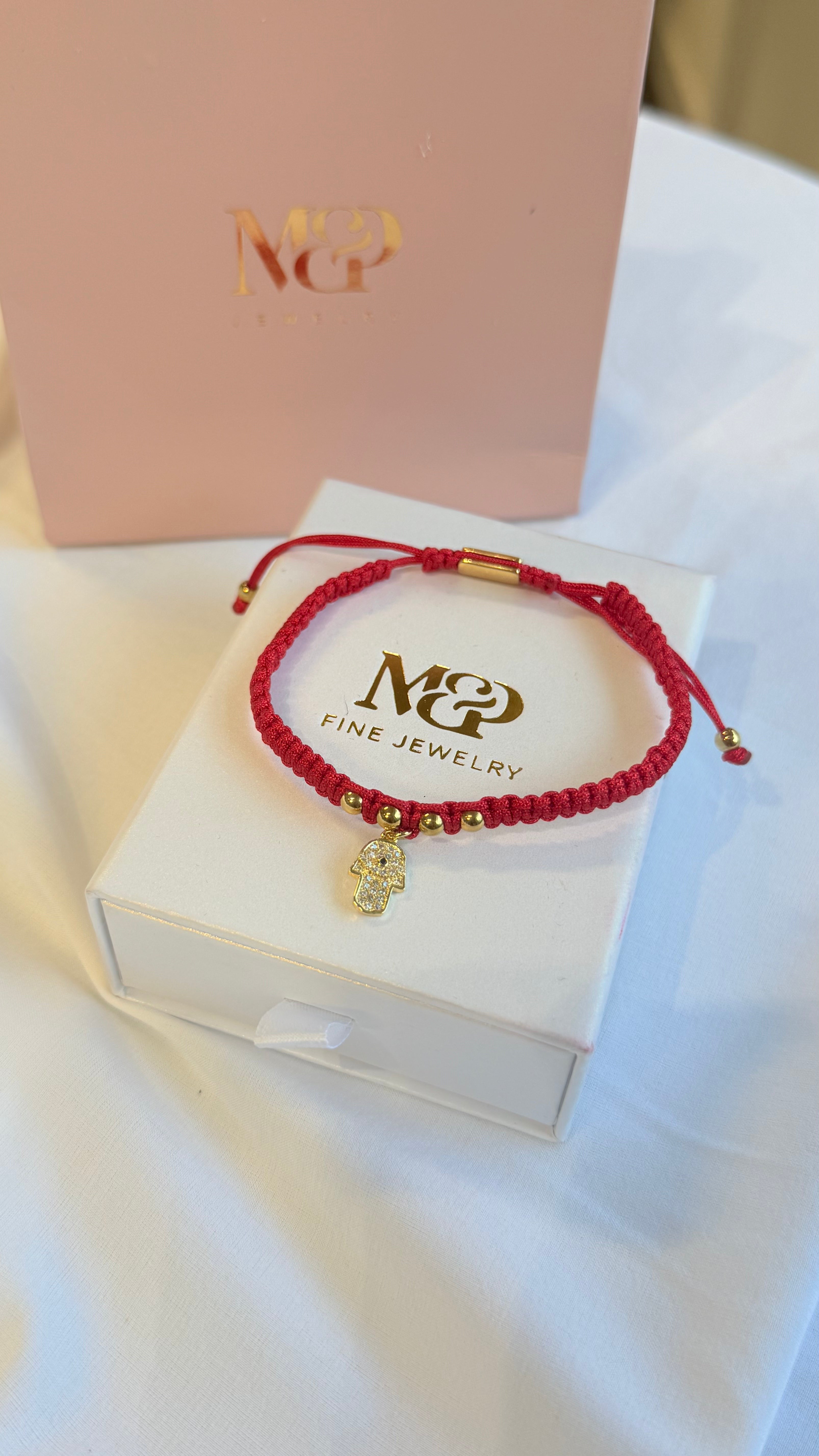 Hamsa Red Evil Eye Bracelet