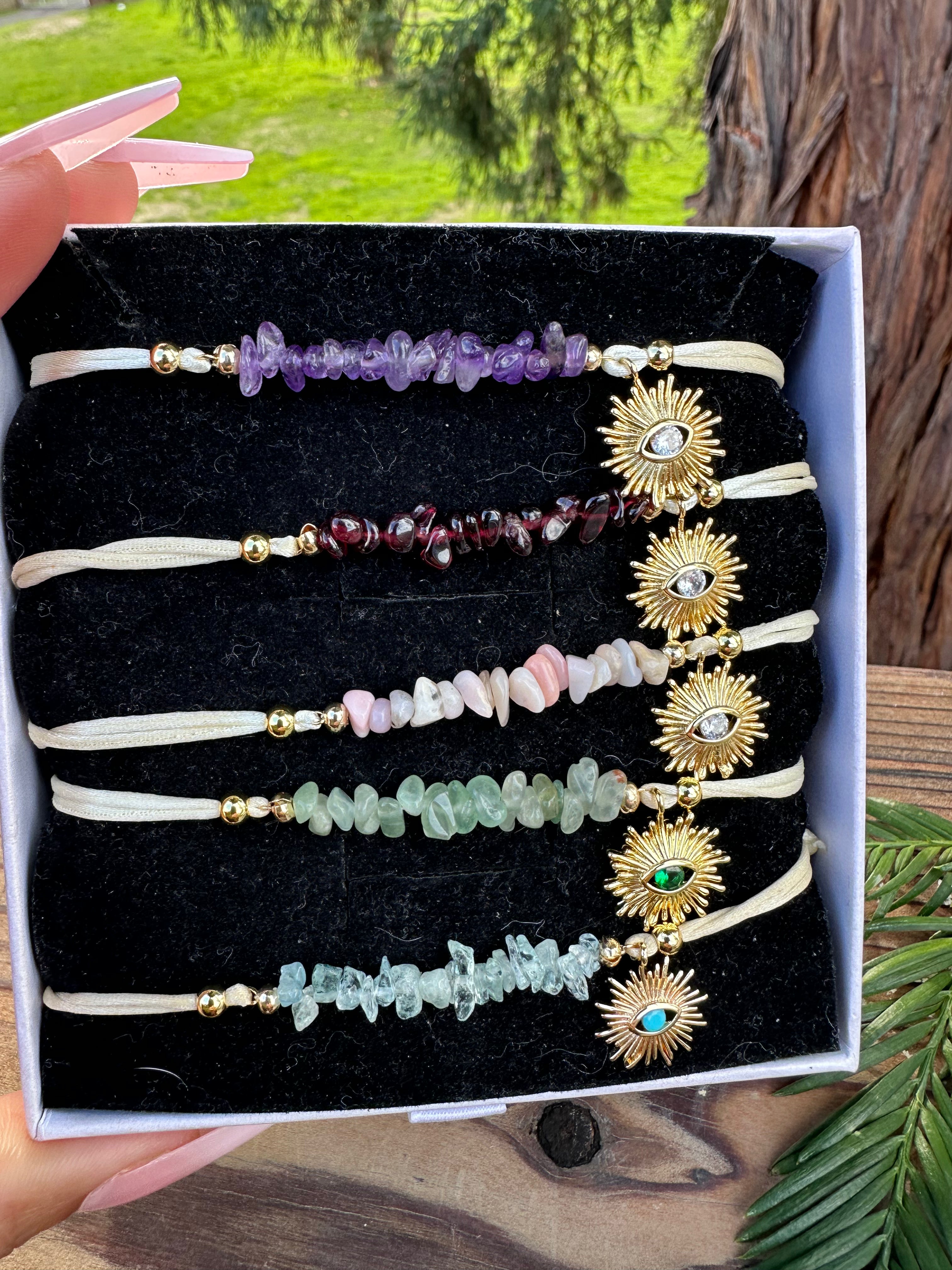 Birth Month Crystal Sun Bracelet