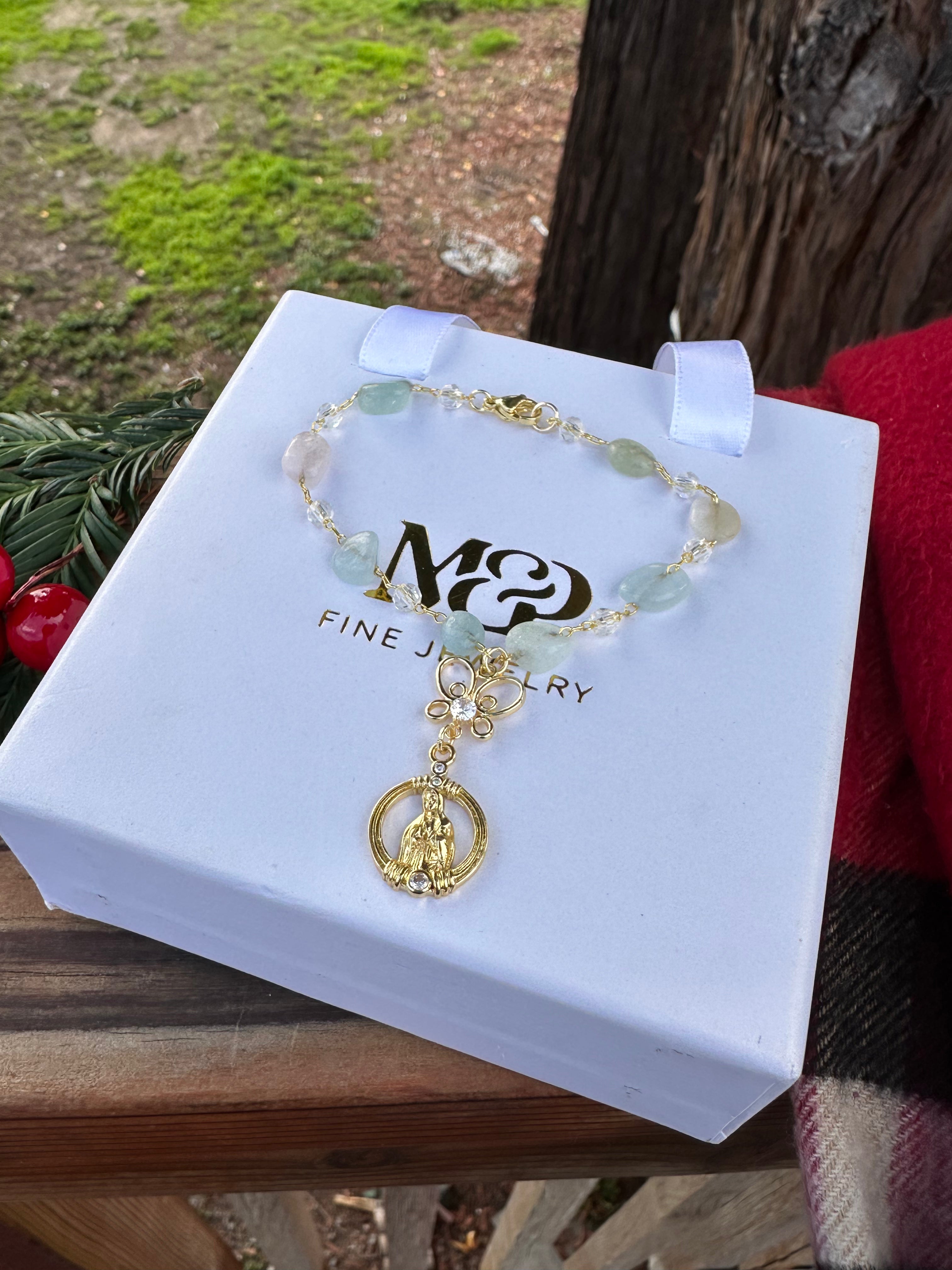 Mini Virgencita Car Rosario