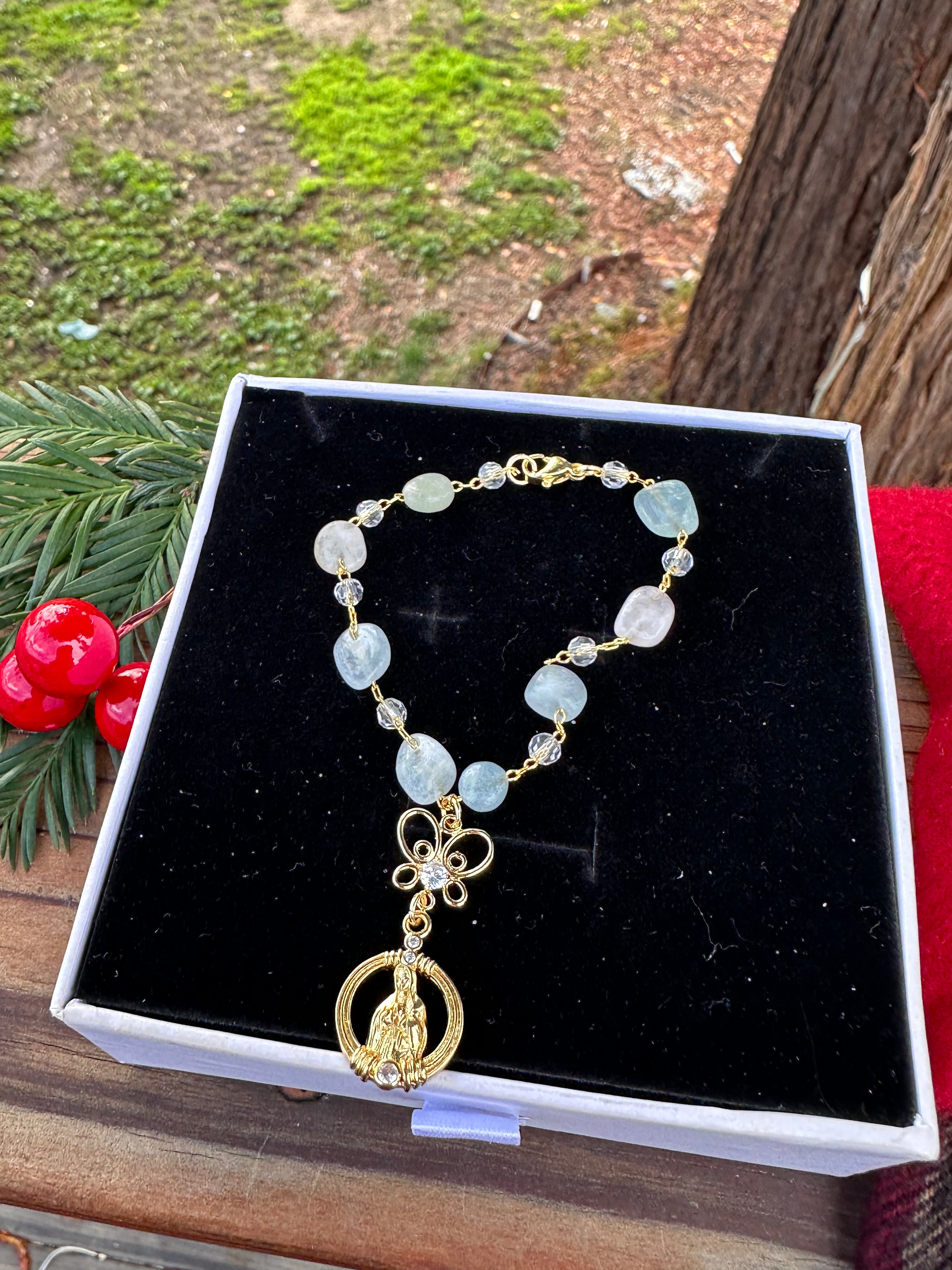 Mini Virgencita Car Rosario