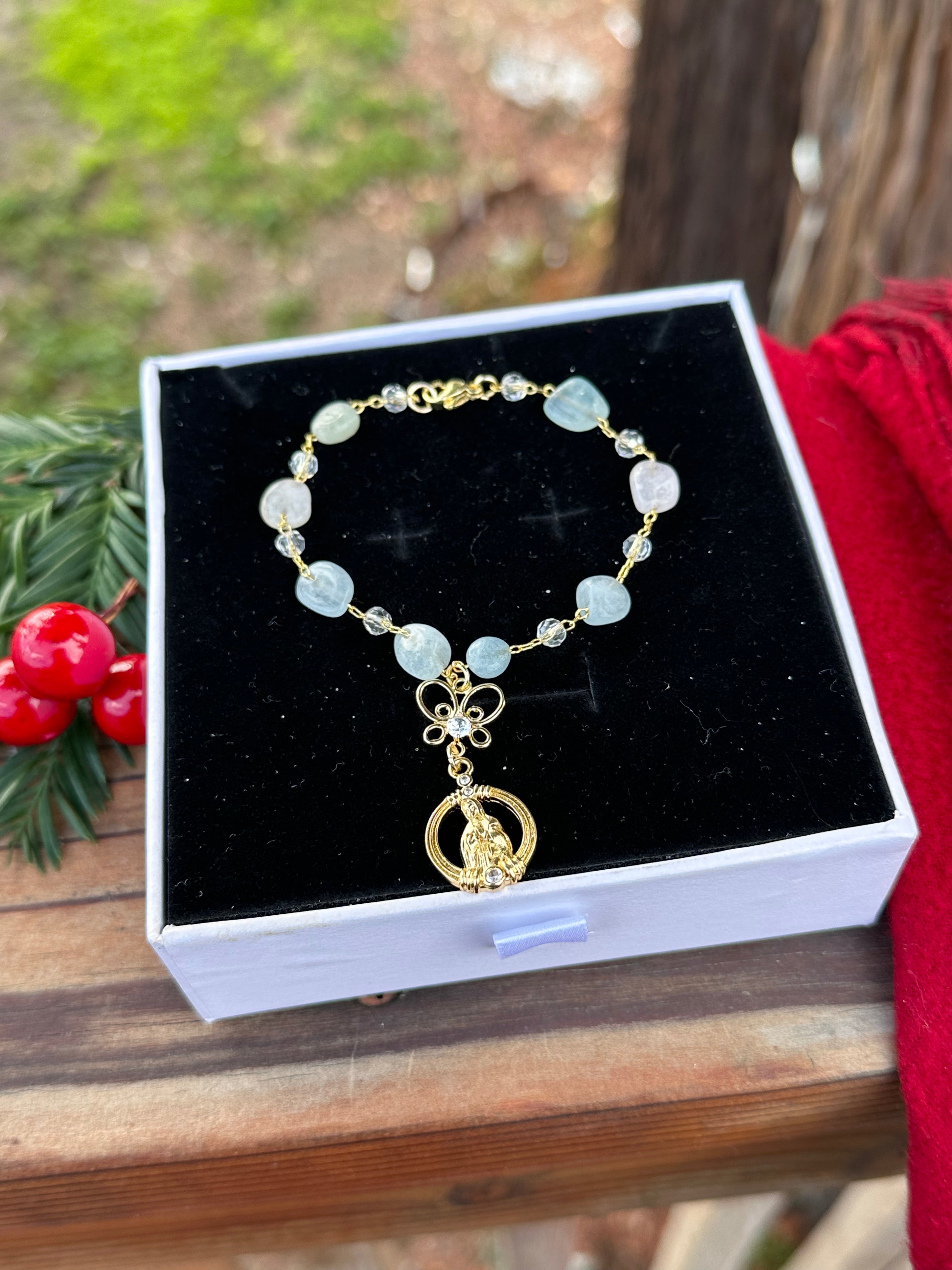 Mini Virgencita Car Rosario