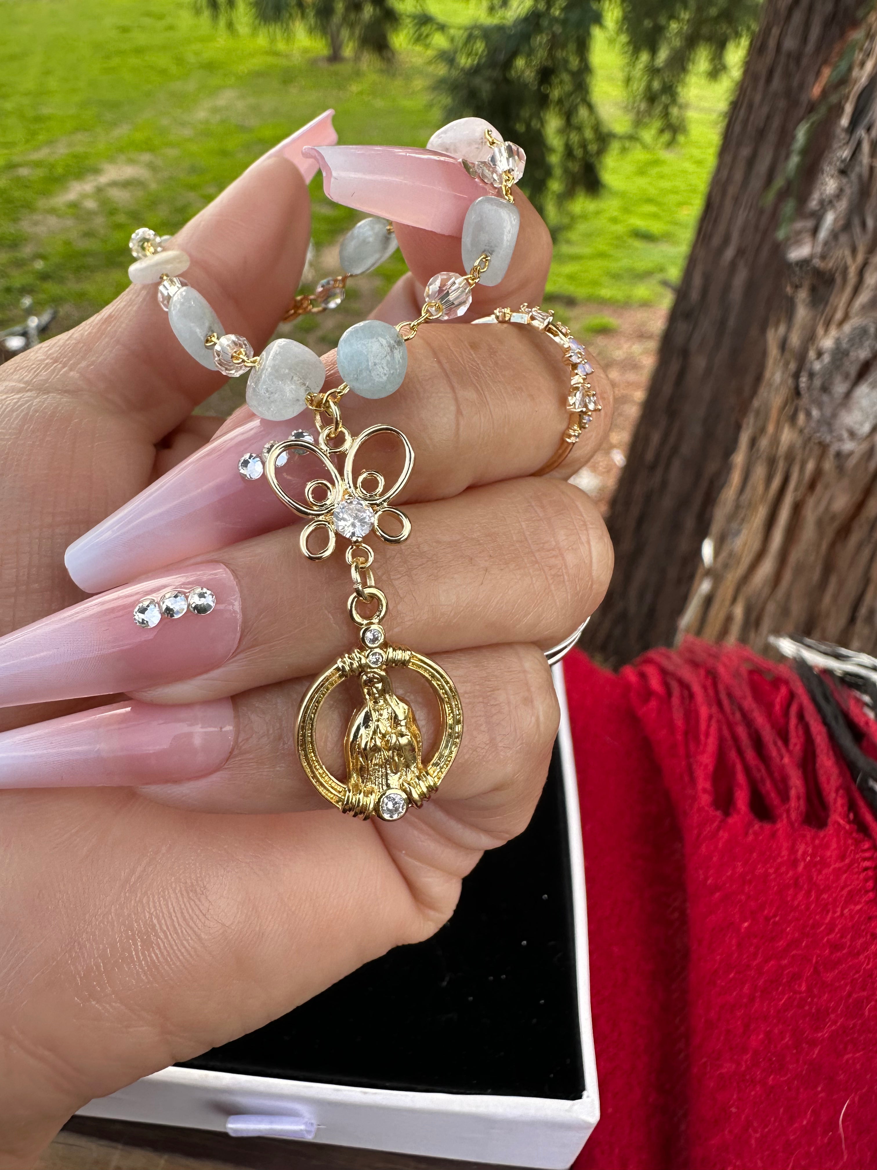 Mini Virgencita Car Rosario