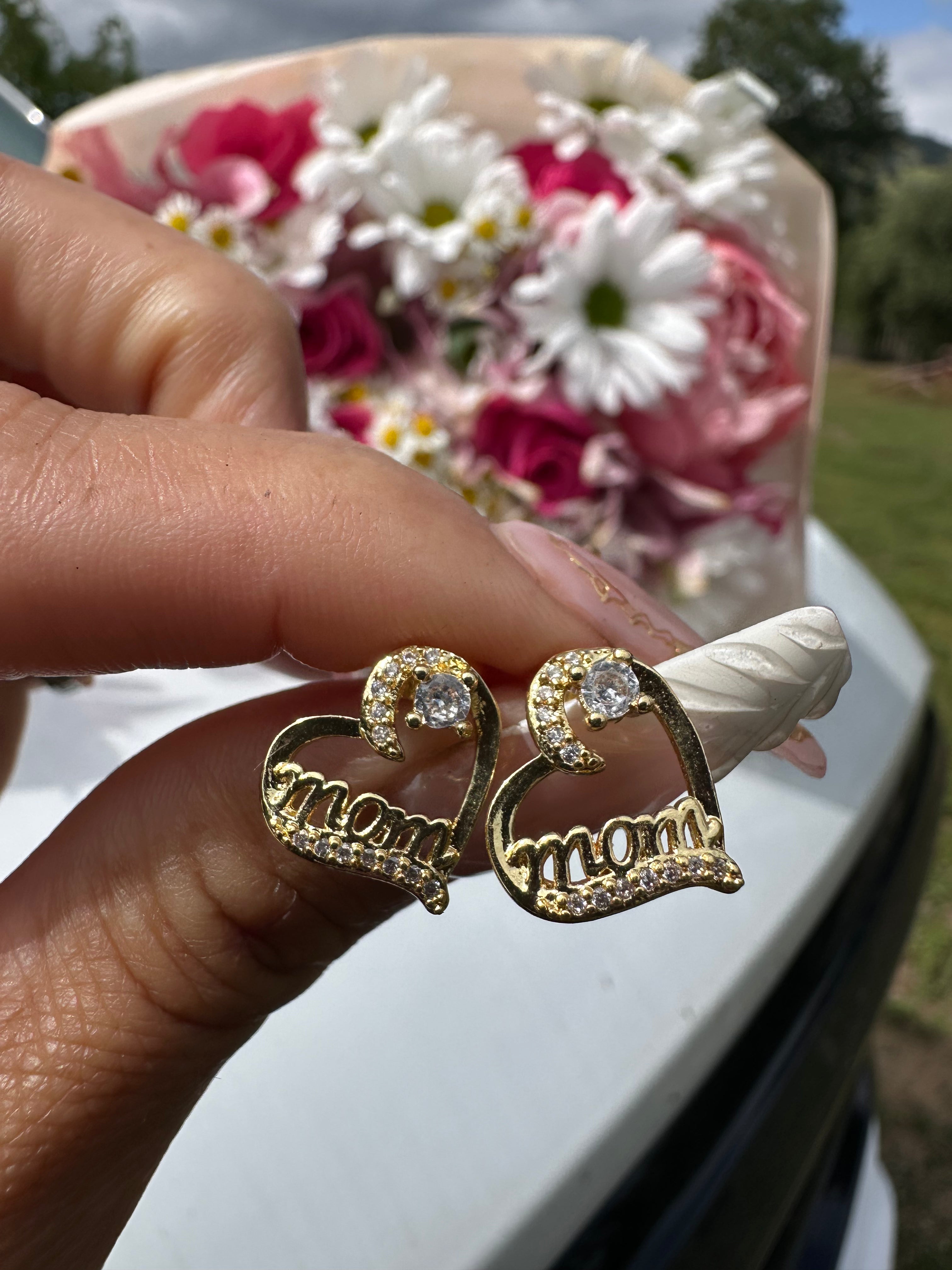 Mom Stud Earrings