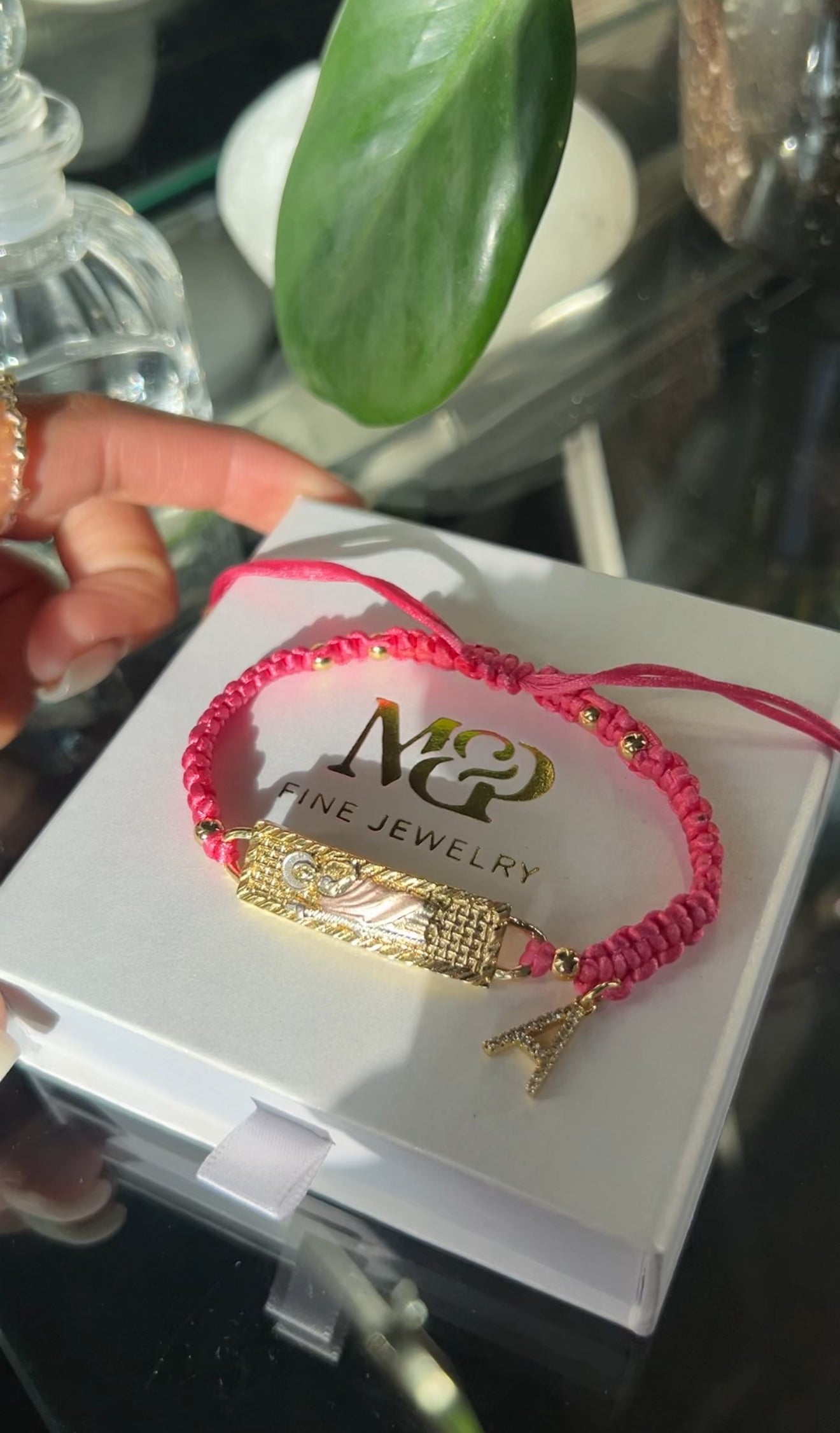 San Judas Tadeo Pulsera de Bendiciones (Pink)