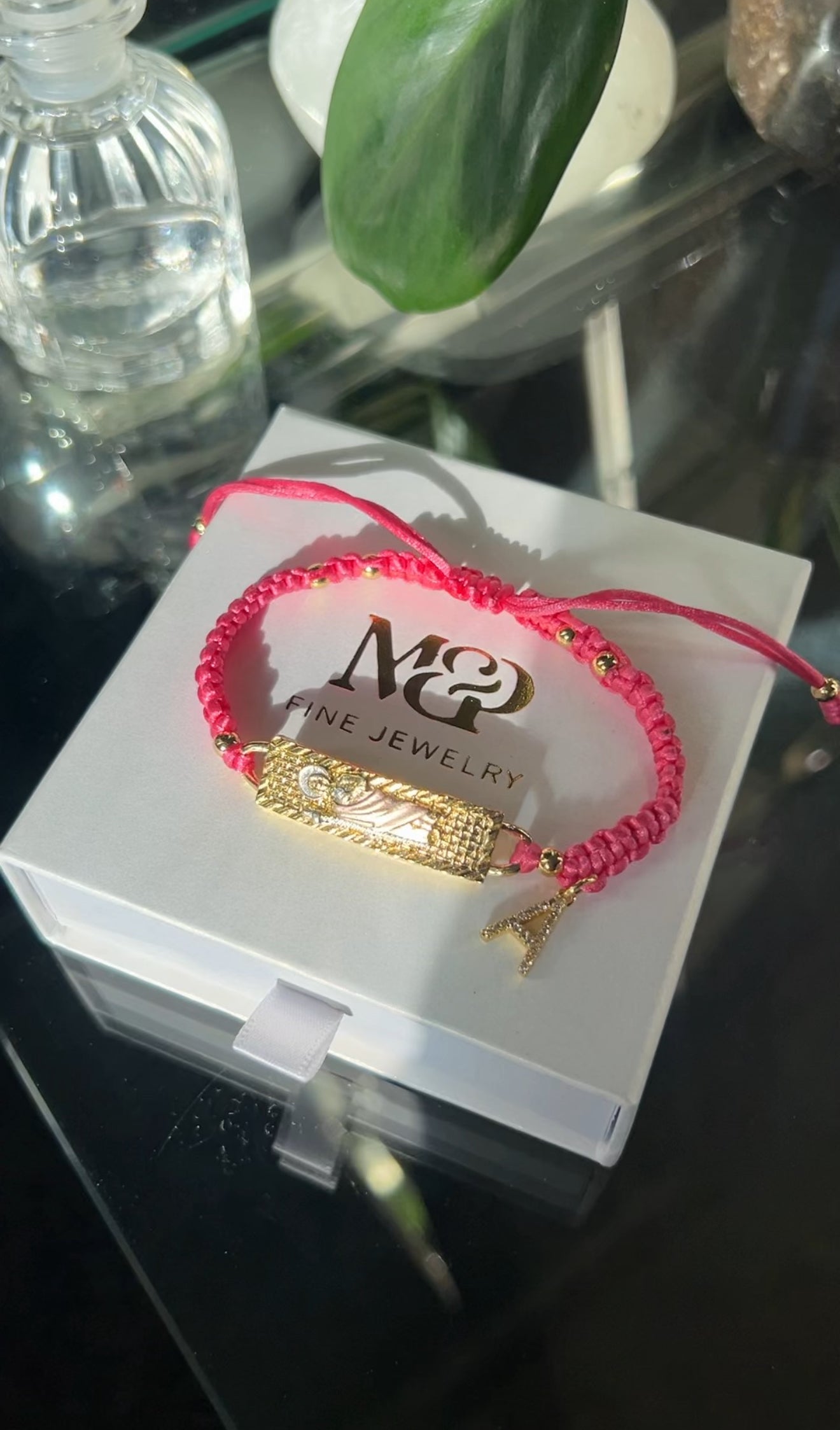 San Judas Tadeo Pulsera de Bendiciones (Pink)