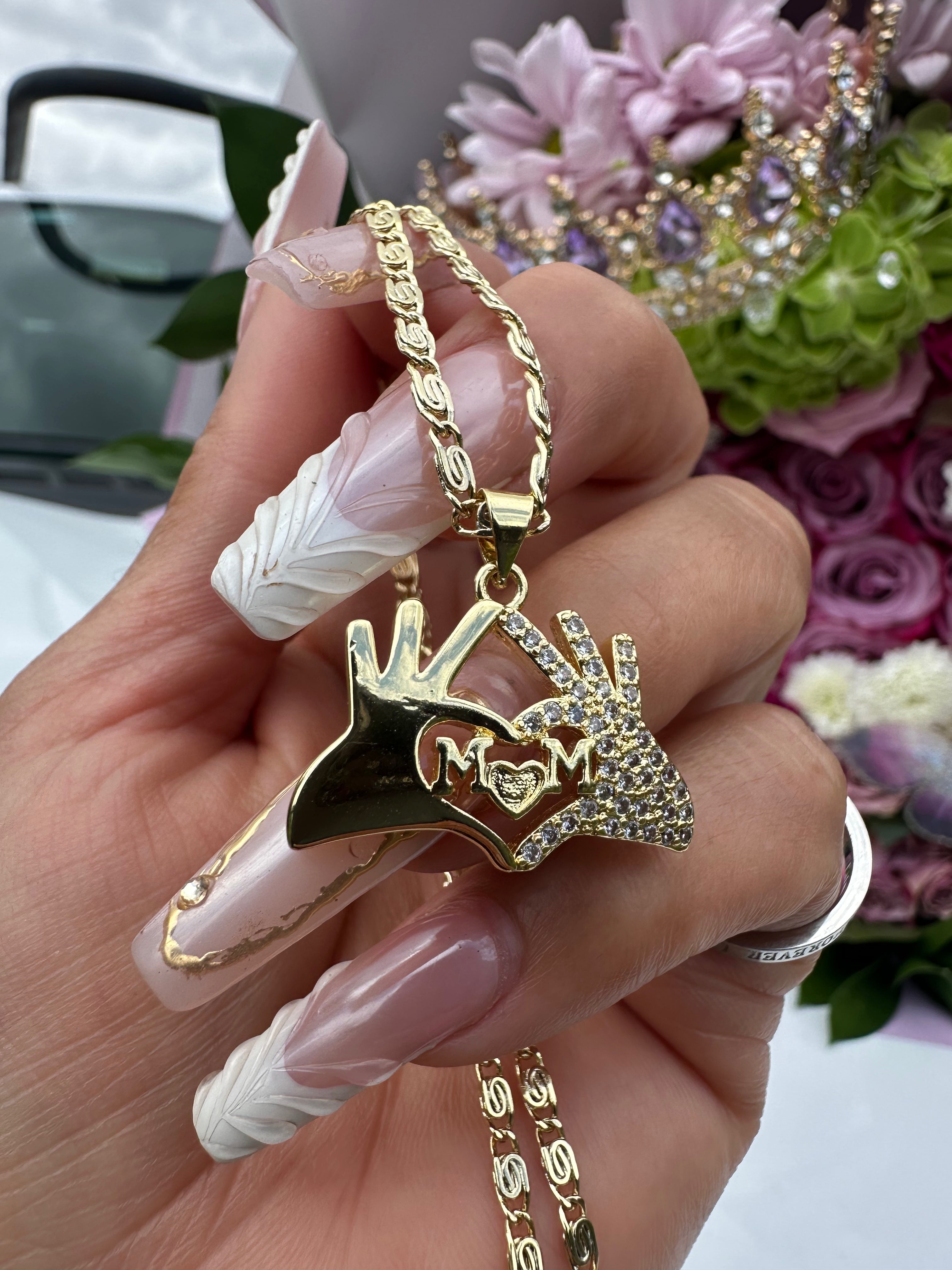 Mom Heart Necklace