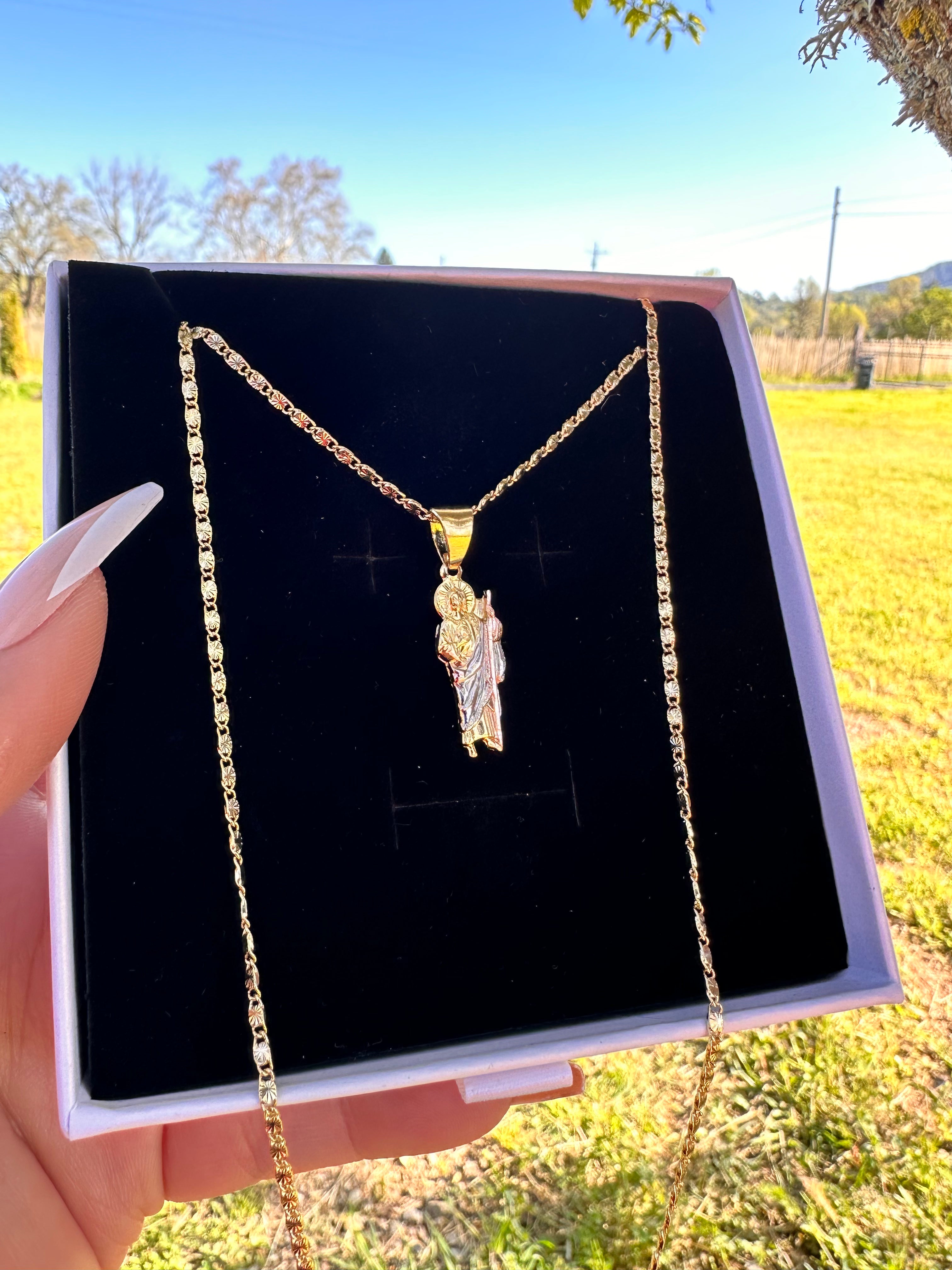 Gold Filled: San Juditas Tadeo Necklace (Small)