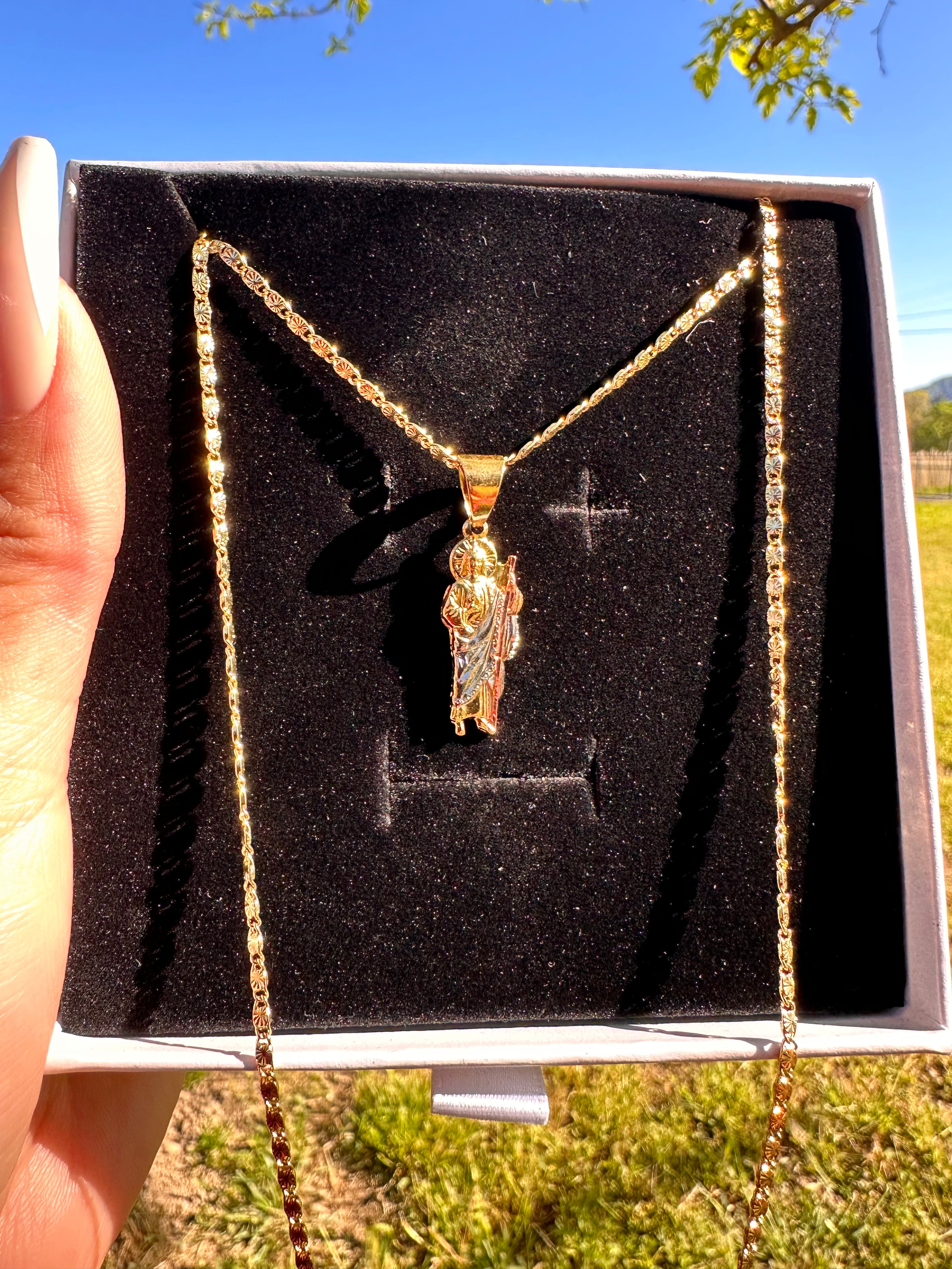Gold Filled: San Juditas Tadeo Necklace (Small)