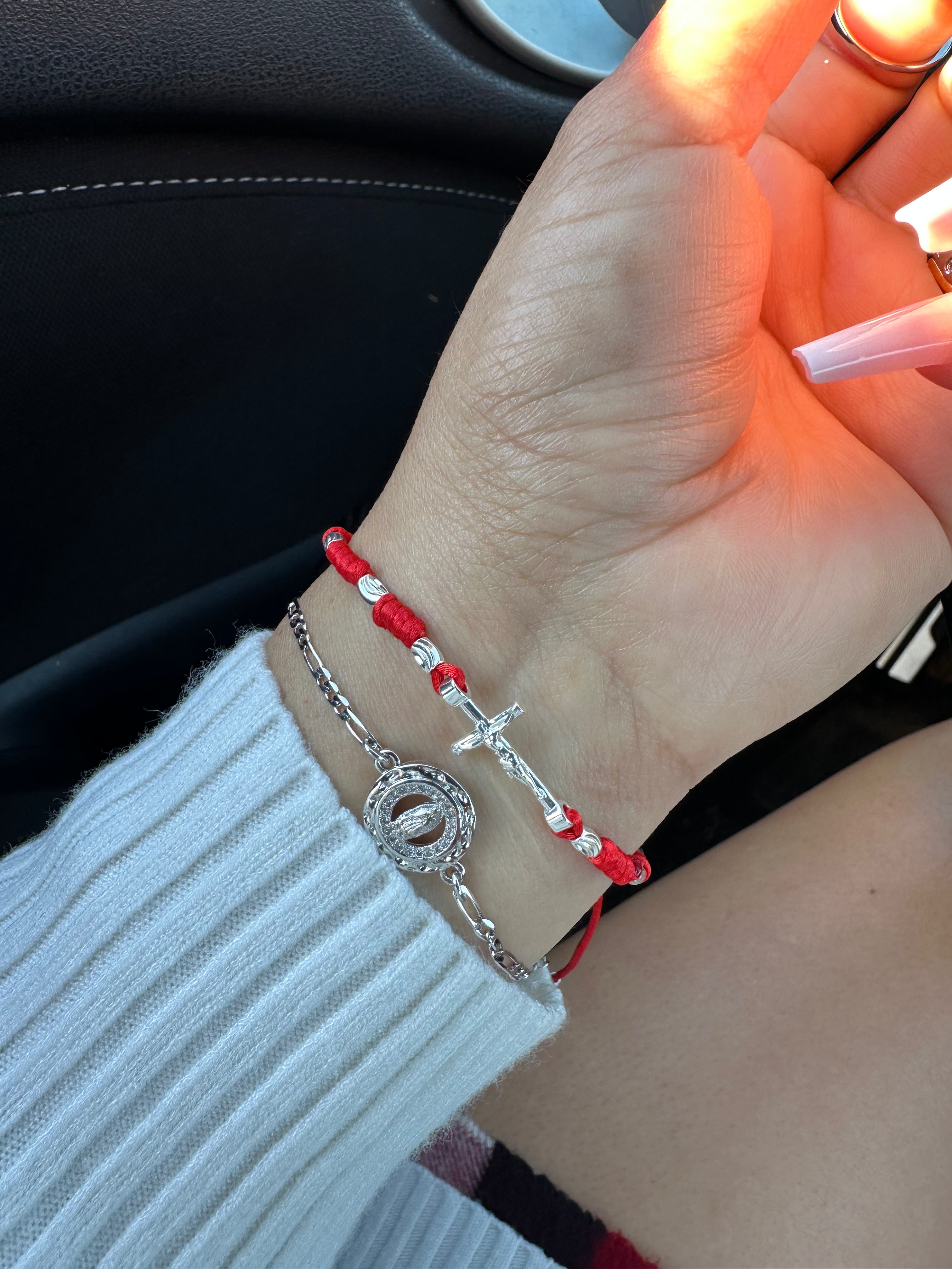 Red Crucifix Bracelet