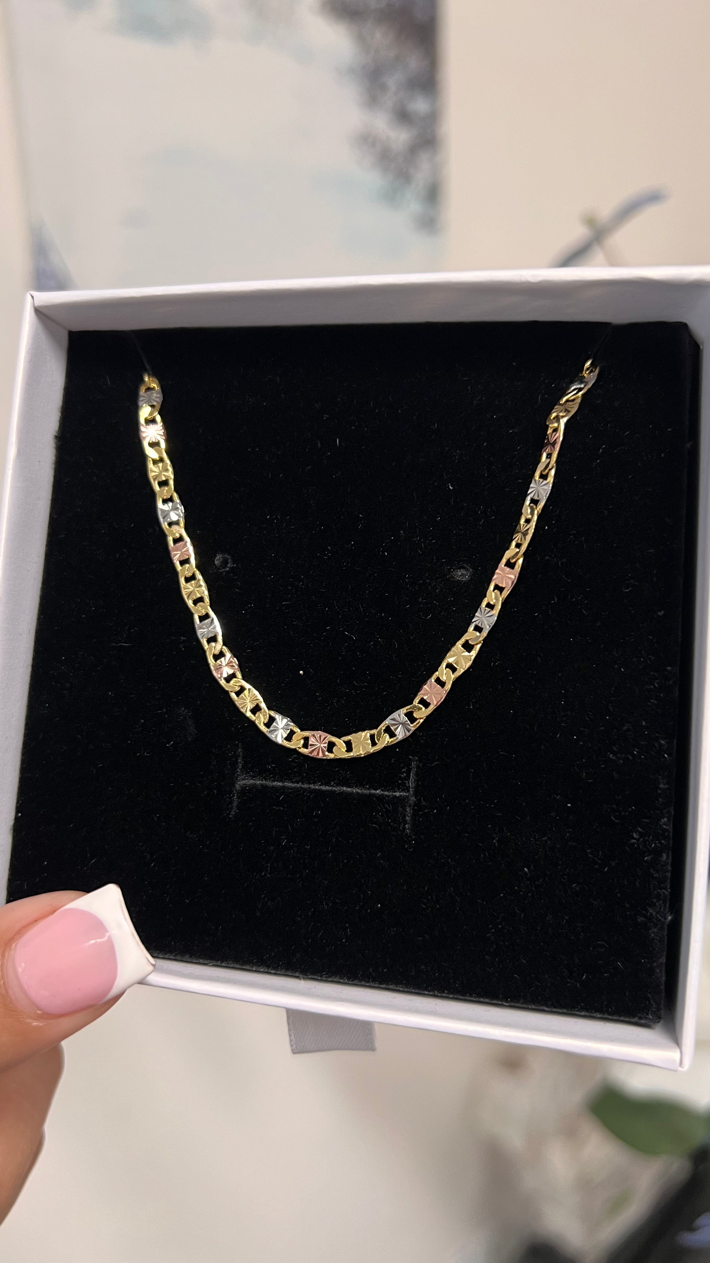 Tri-Gold Chain 22 inches