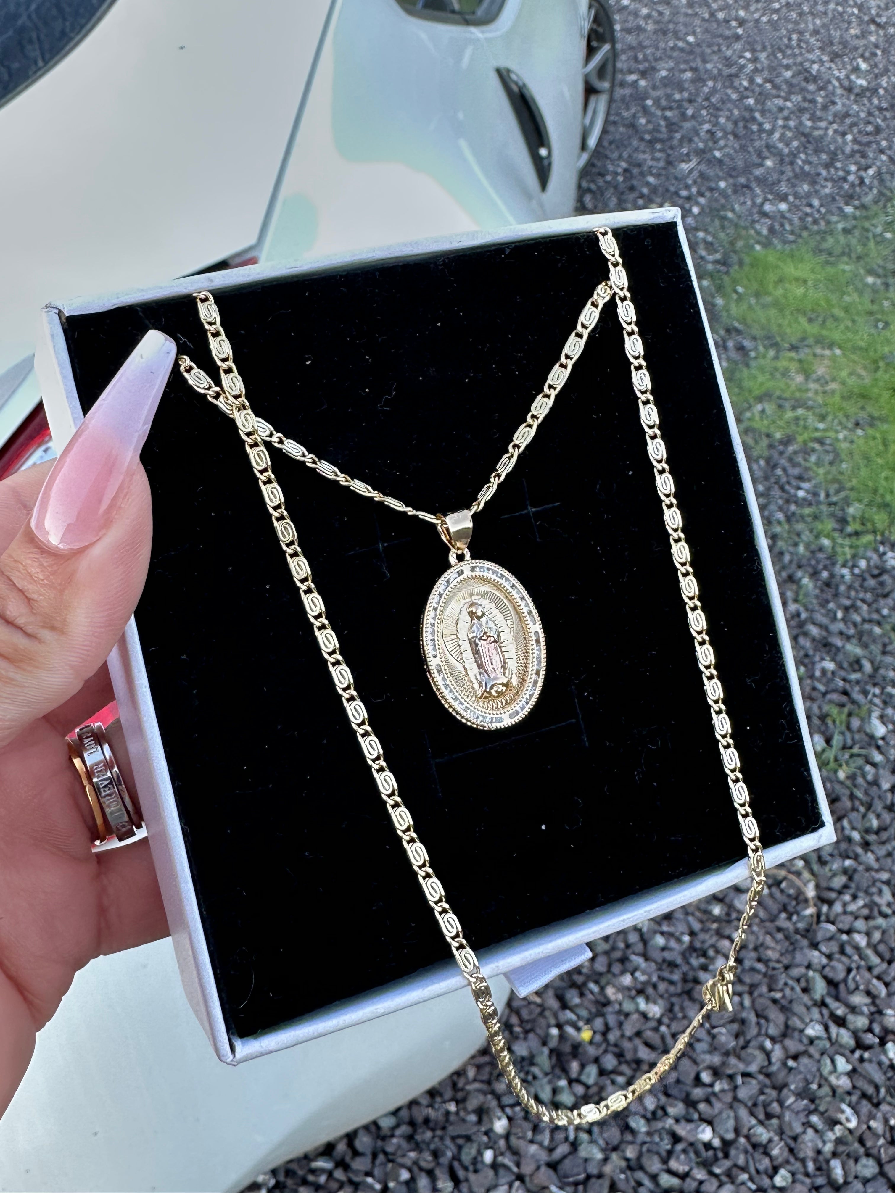 Gold Filled: Lady of Guadalupe Necklace