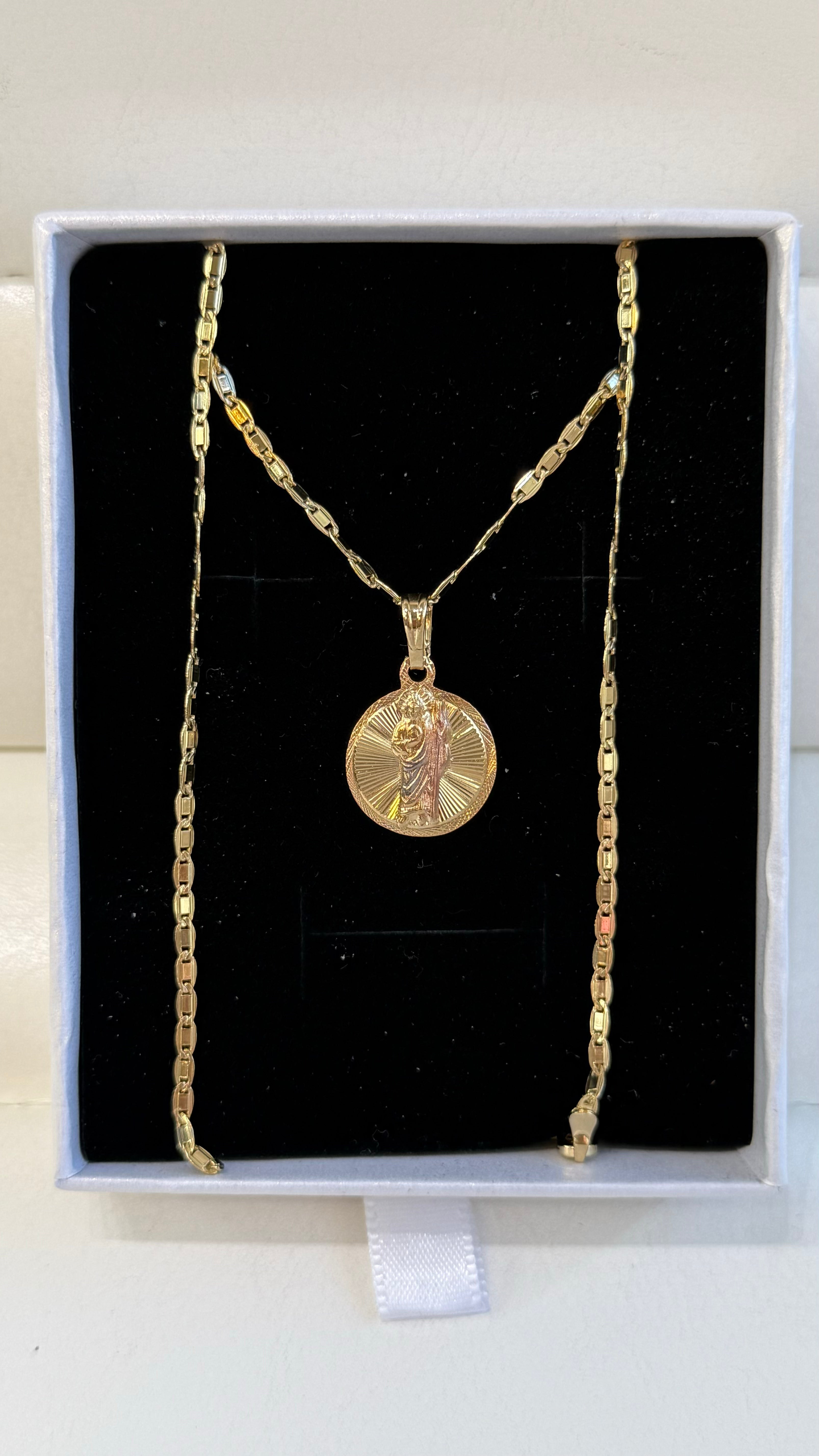 Mini Saint Jude Circle Necklace