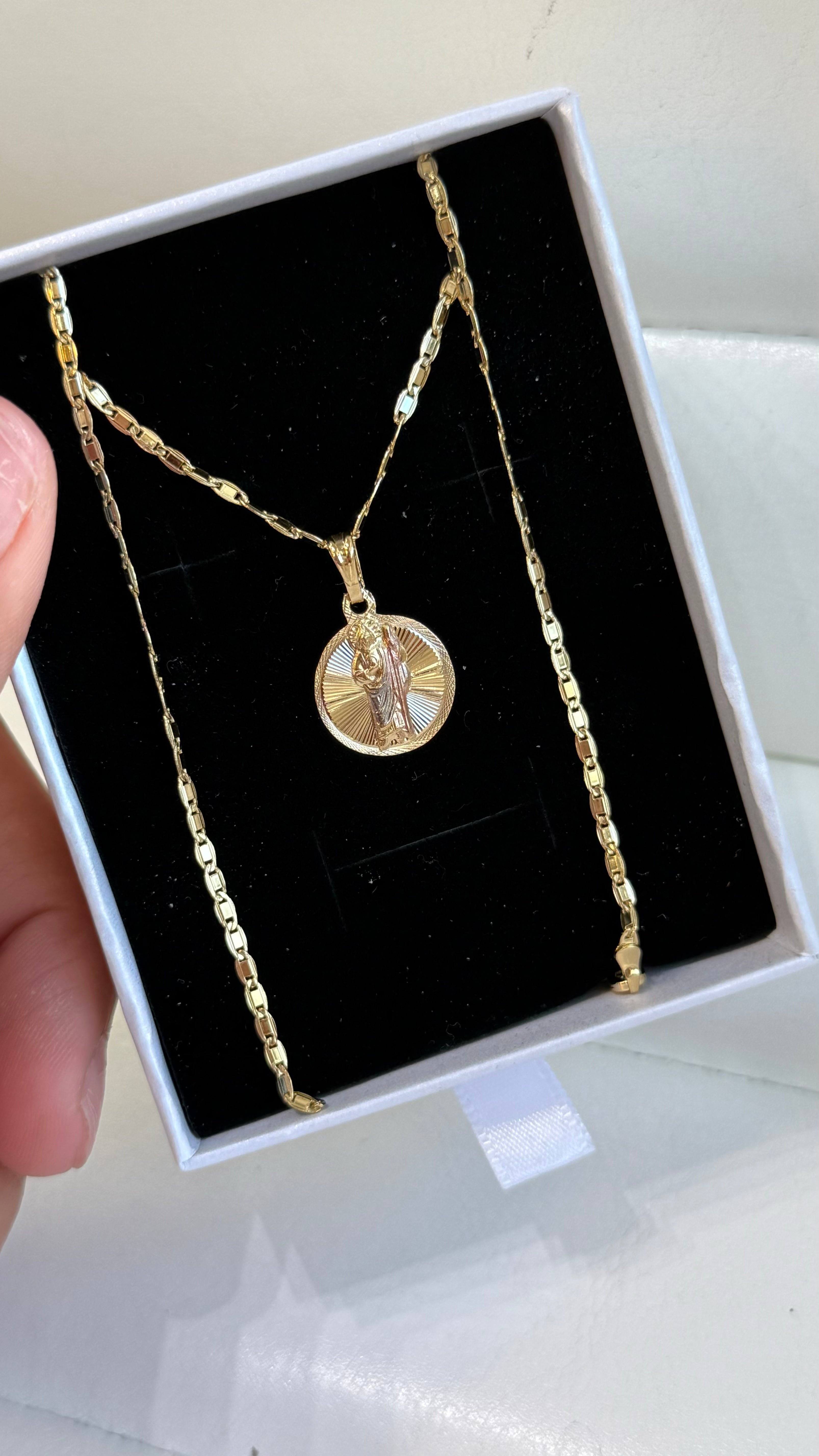 Mini Saint Jude Circle Necklace