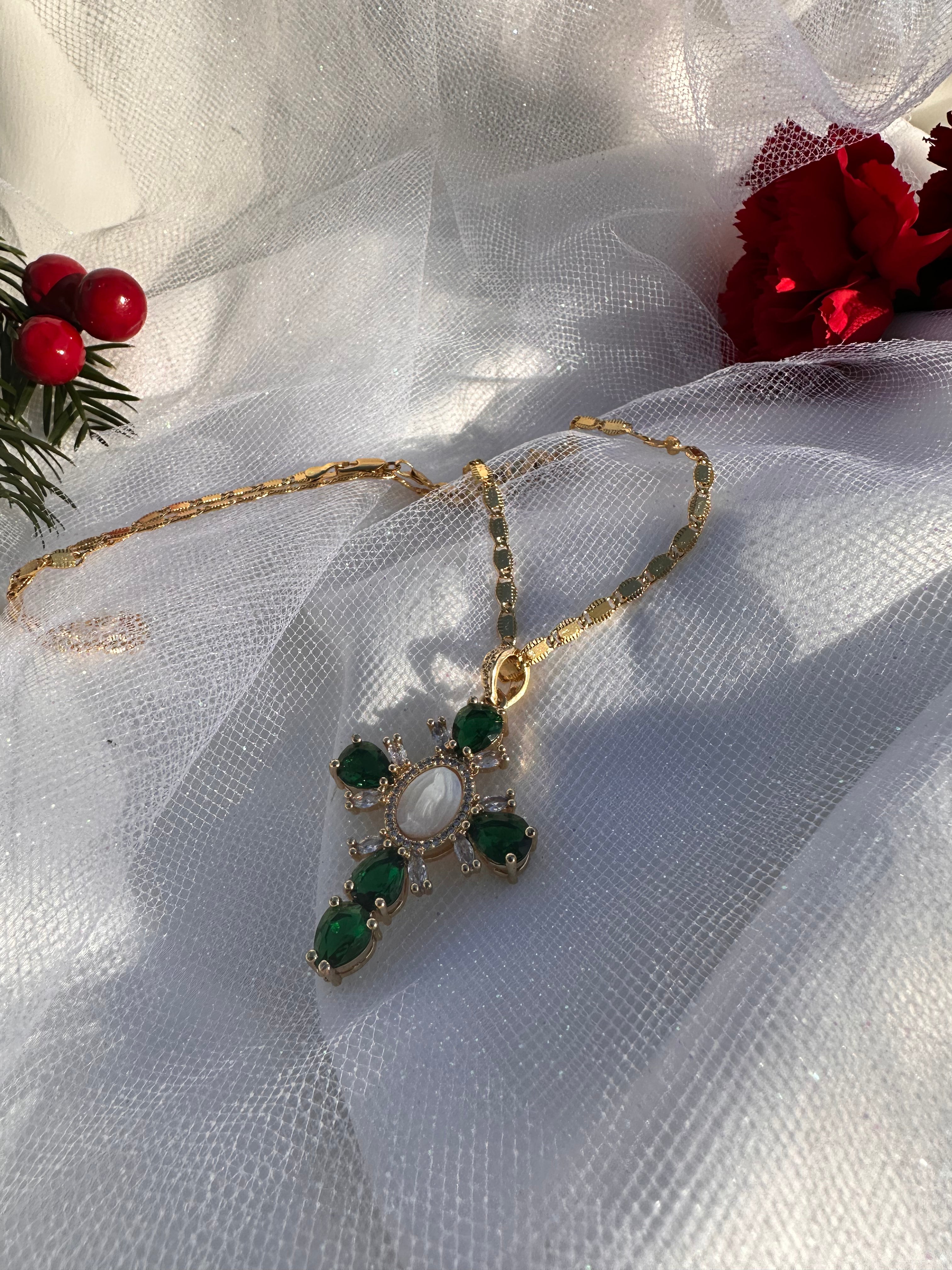 Lady de Guadalupe Cross Necklace