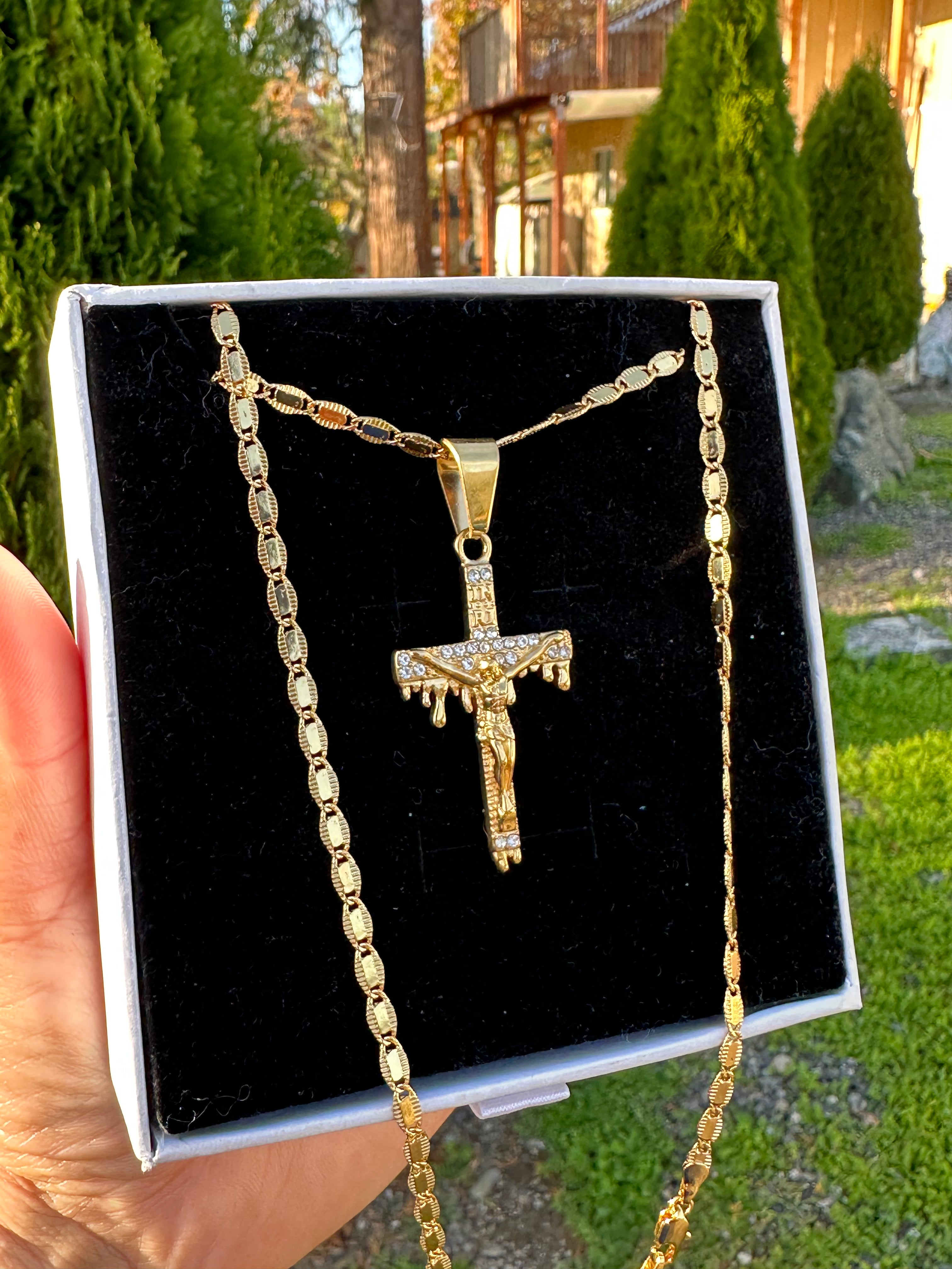 Faith in Motion Cross Necklace