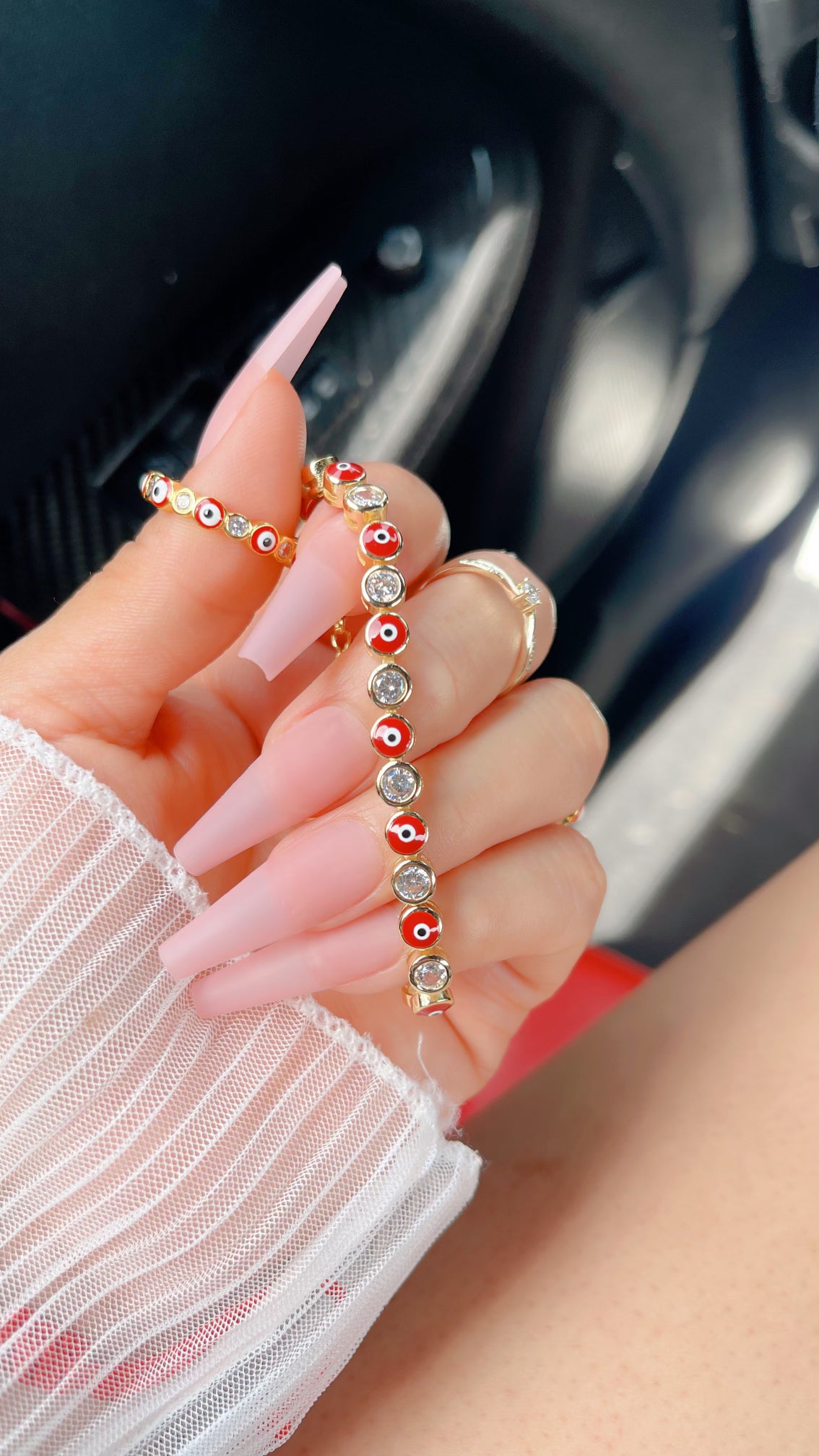 Pulsera Slide Mal de Ojo Azul Bebé