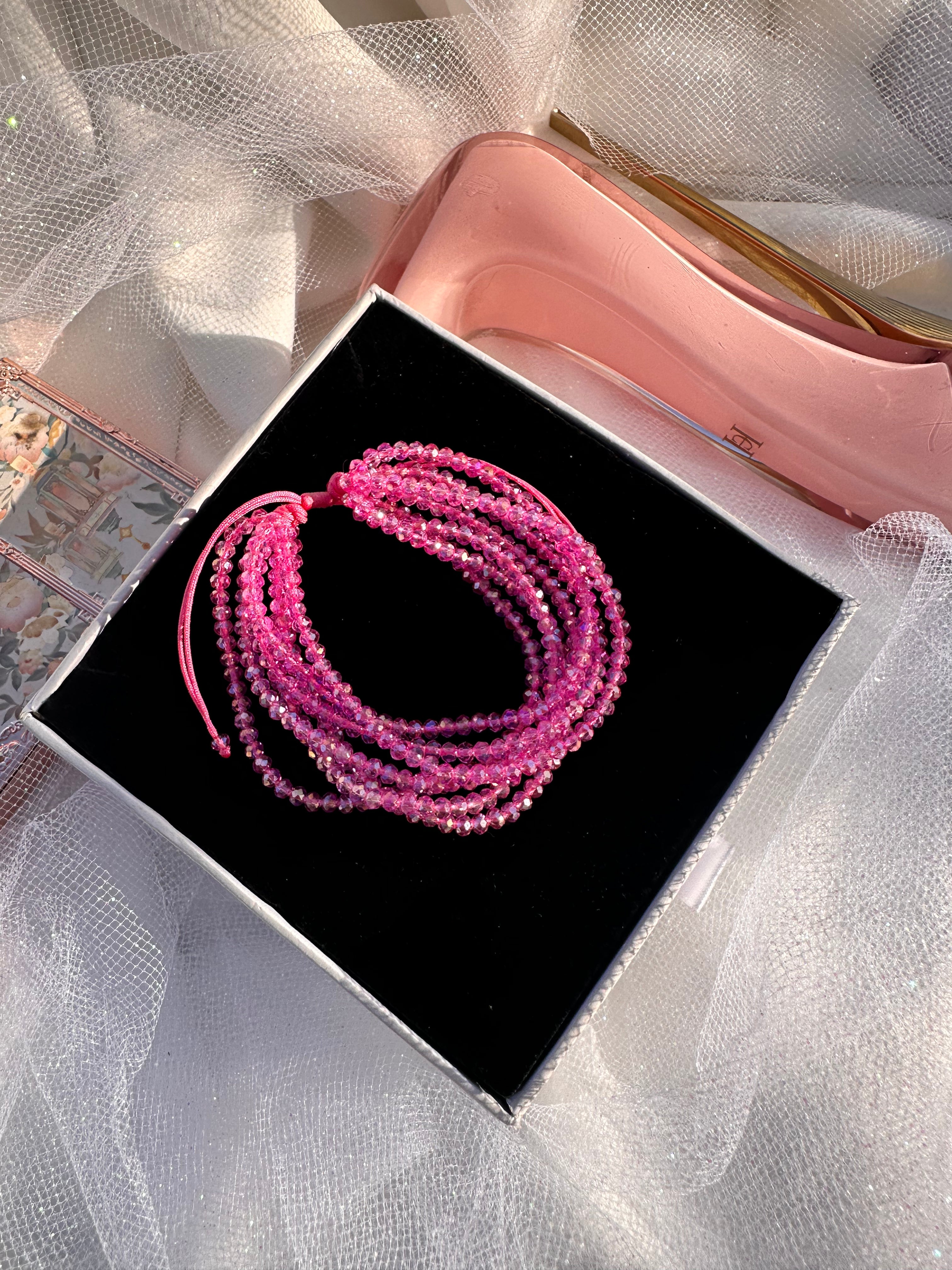 Rose Aura Crystal Bracelet