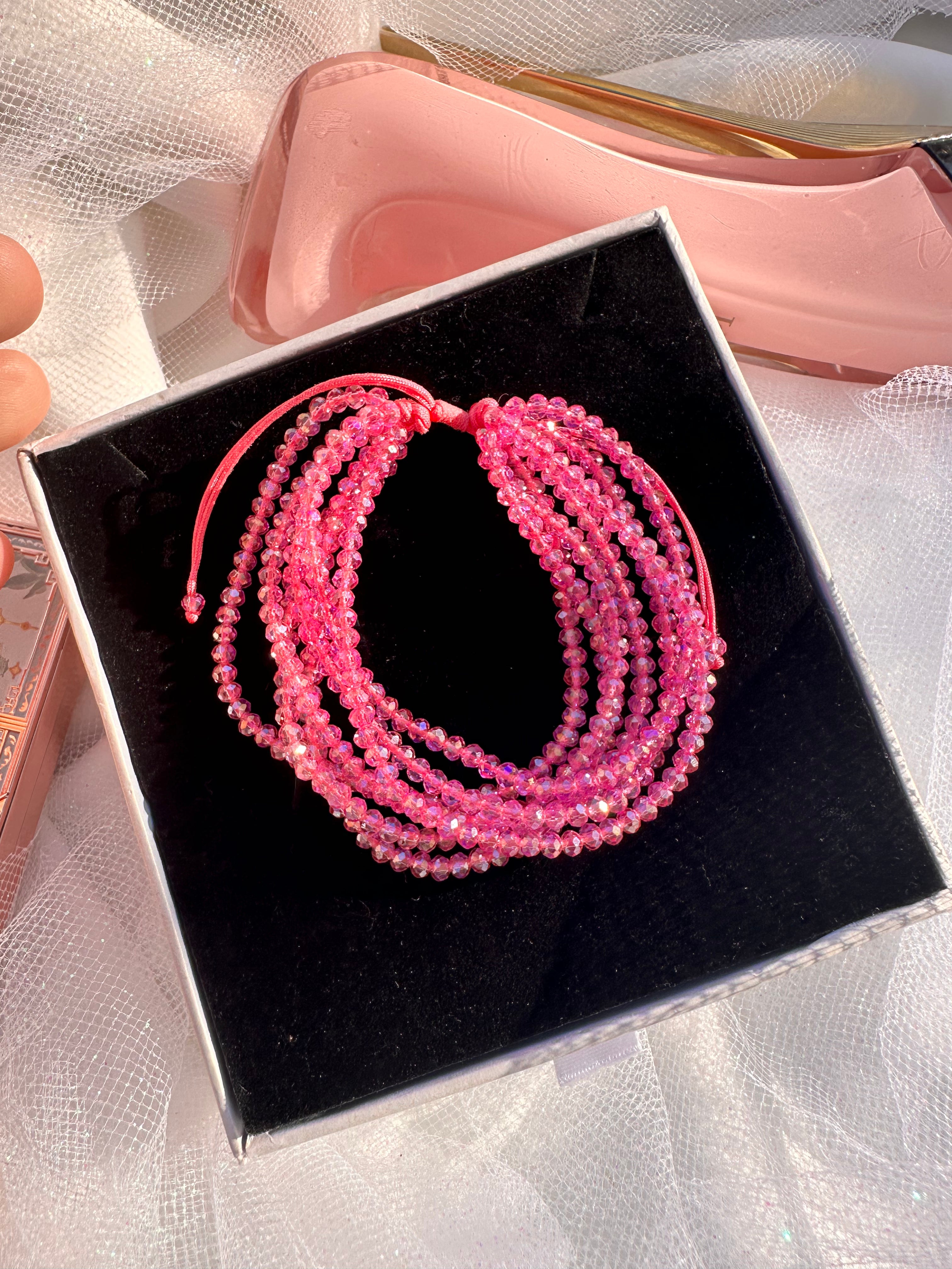 Rose Aura Crystal Bracelet