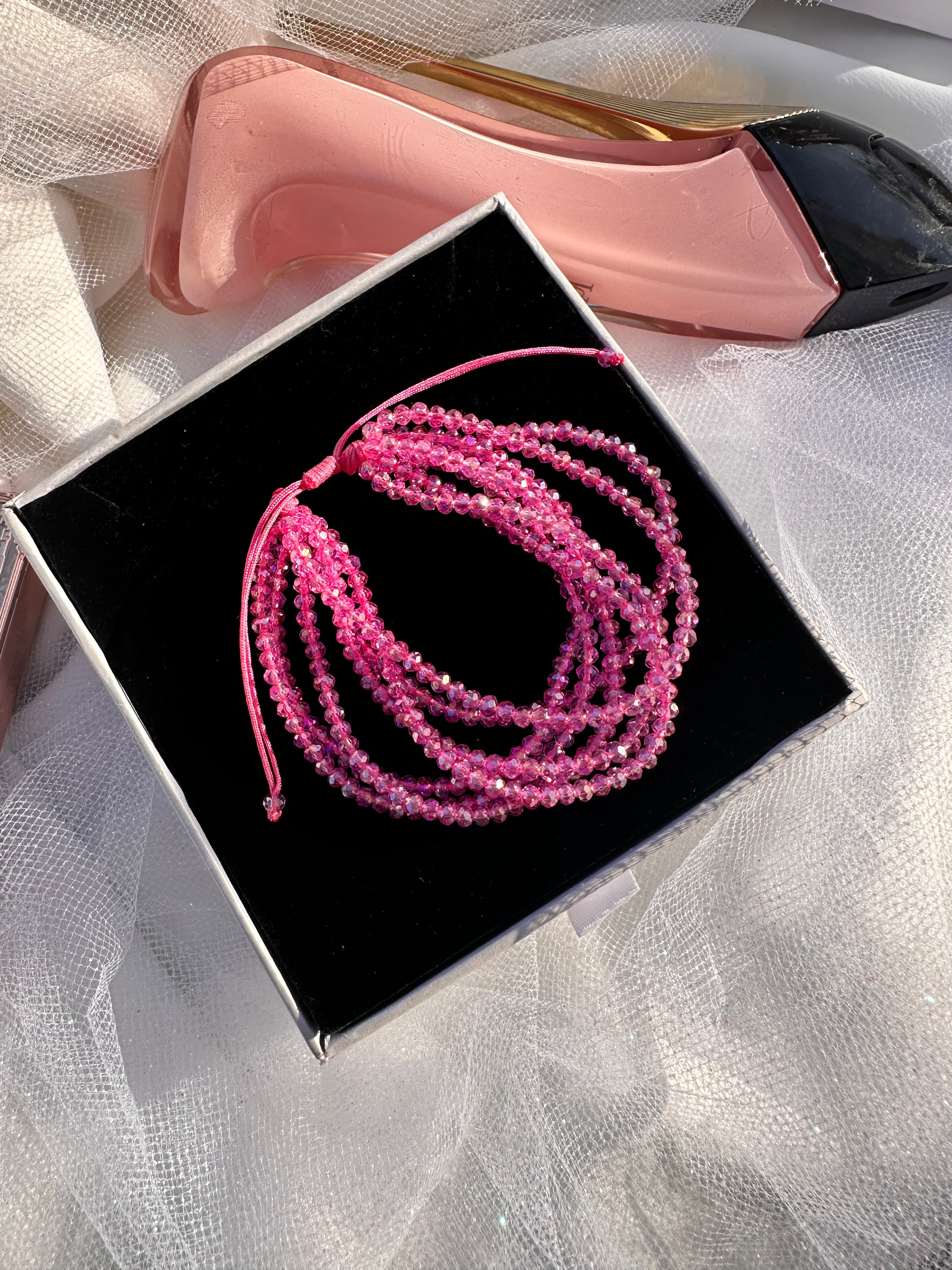 Rose Aura Crystal Bracelet