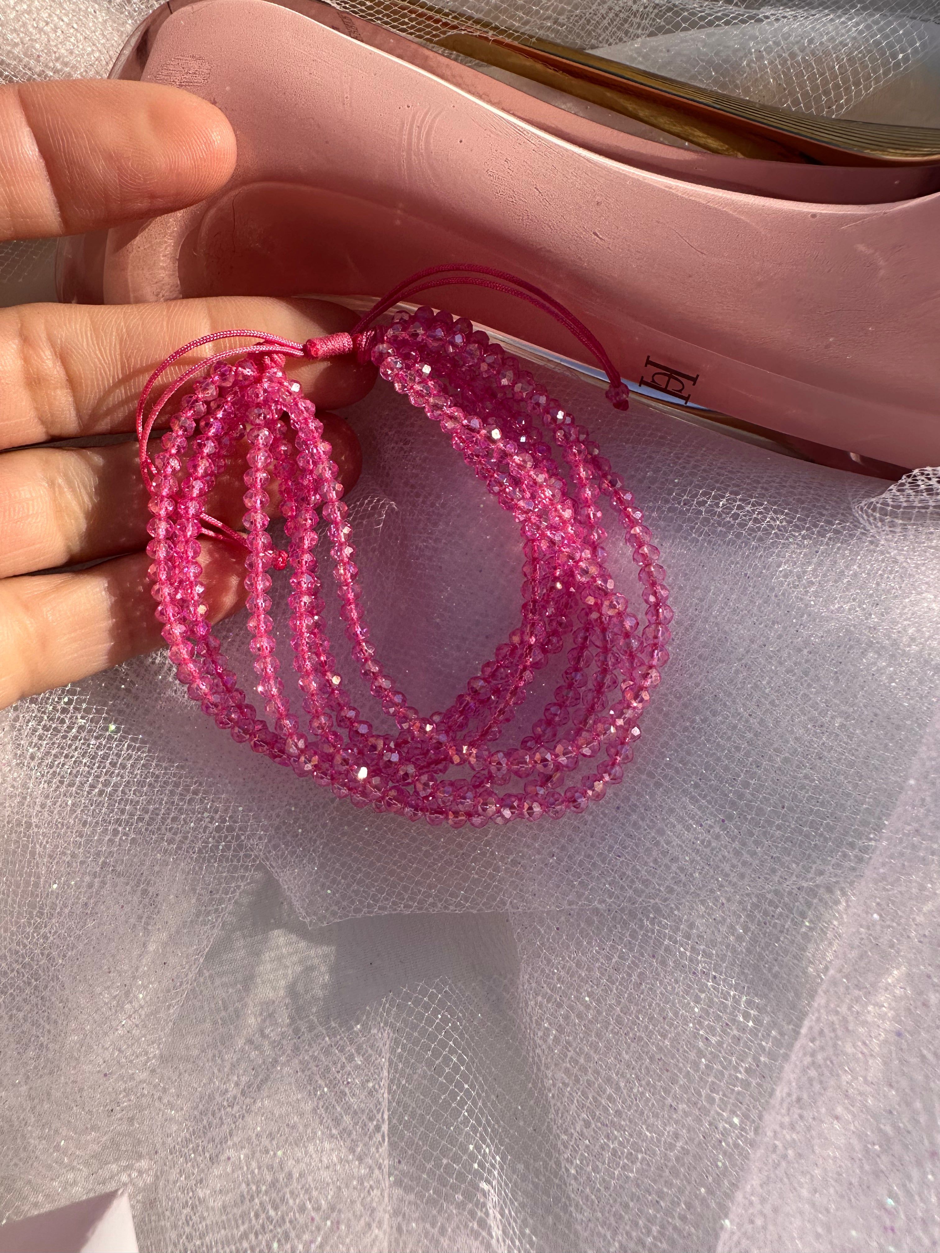 Rose Aura Crystal Bracelet