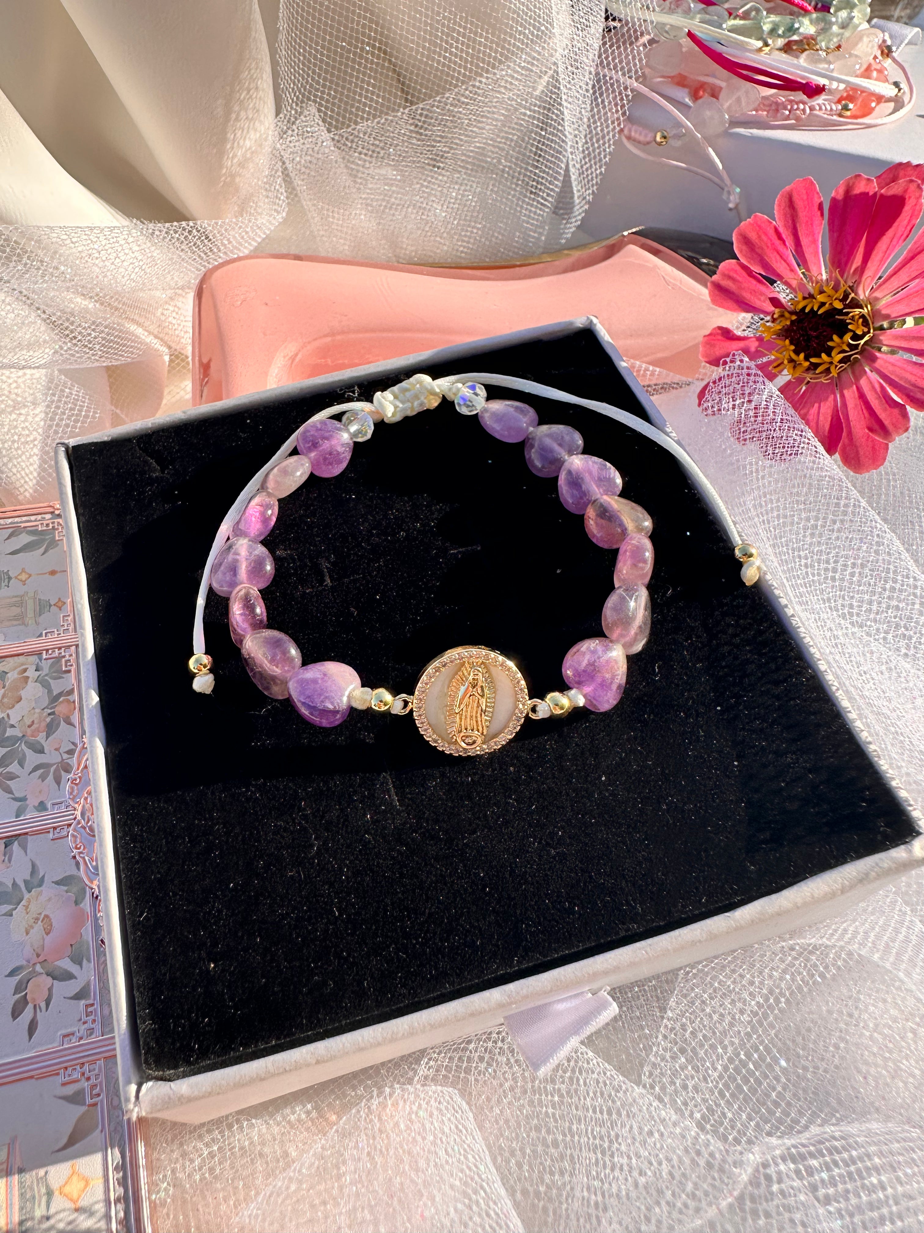 Amethyst Guardian Mary Bracelet