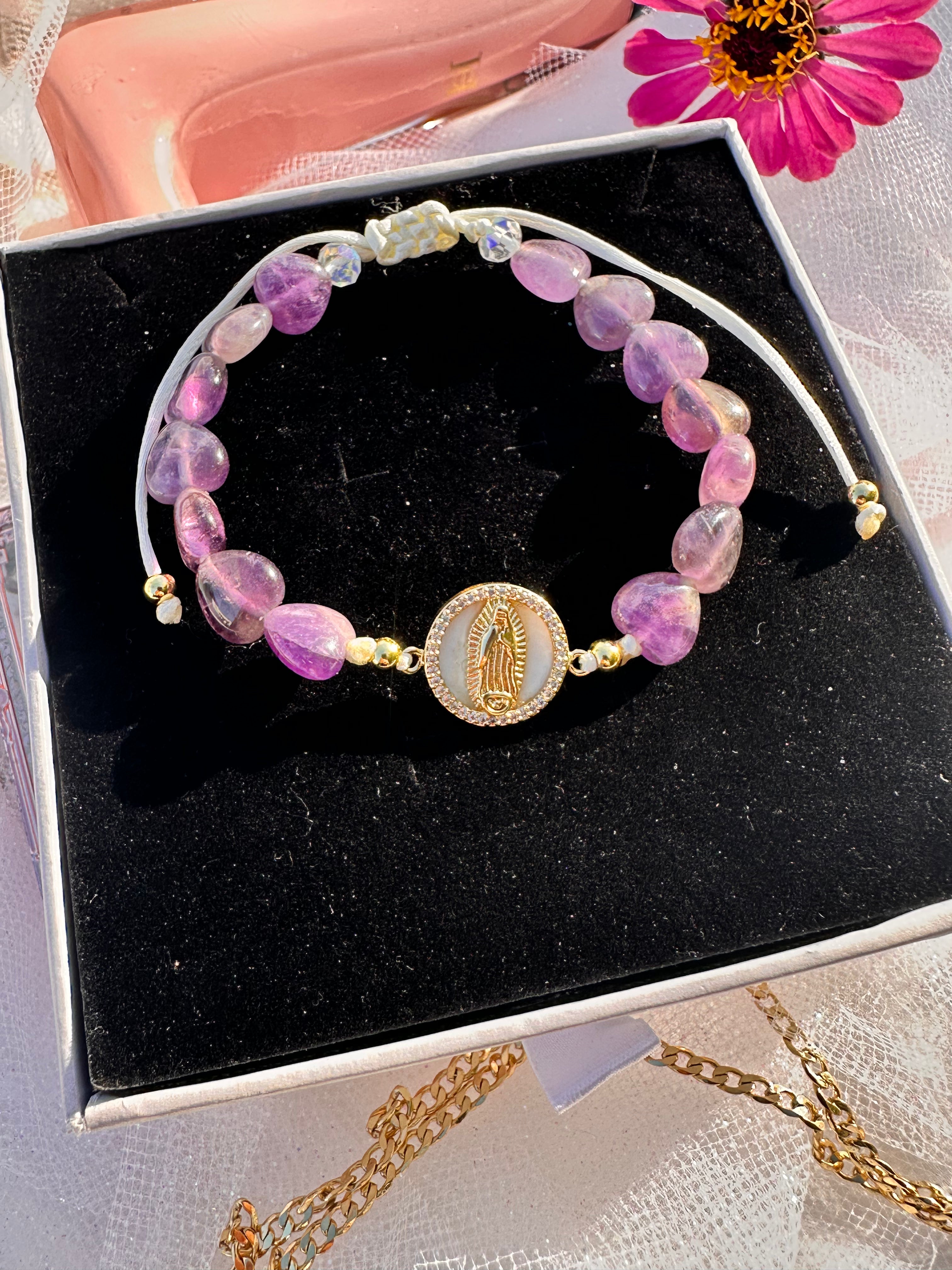 Amethyst Guardian Mary Bracelet