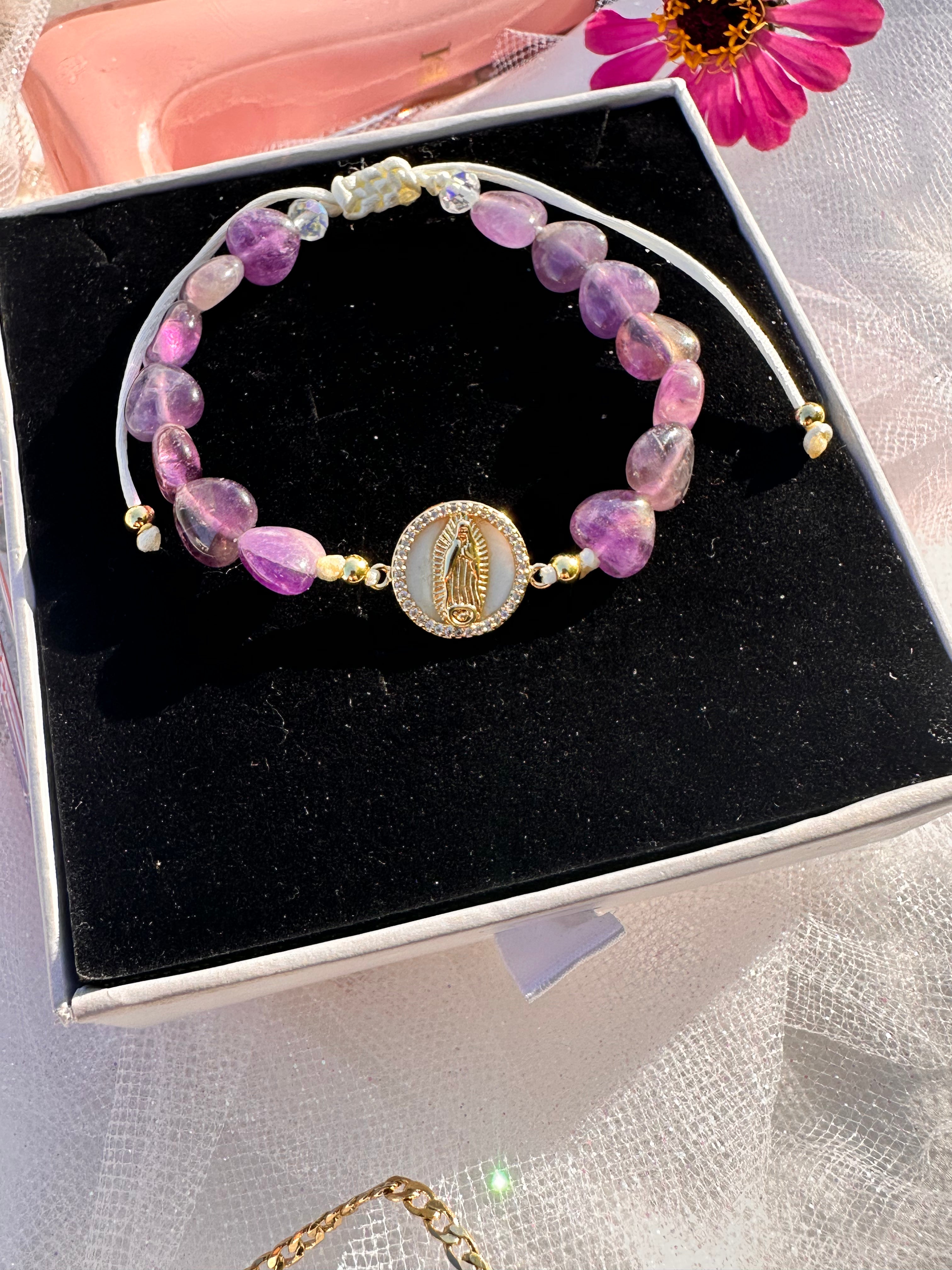 Amethyst Guardian Mary Bracelet