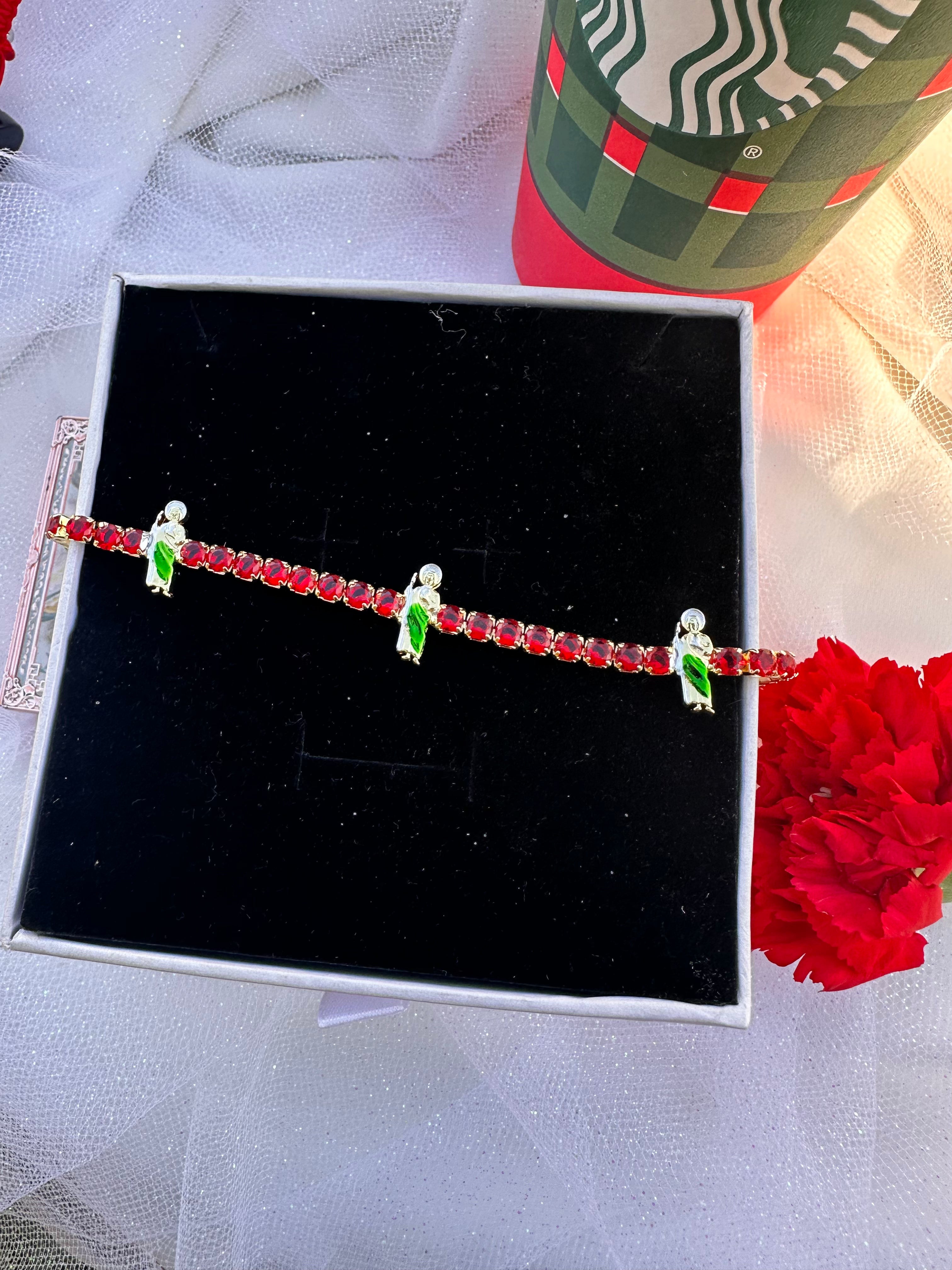 Prosperity Saint Jude Red Tennis Bracelet