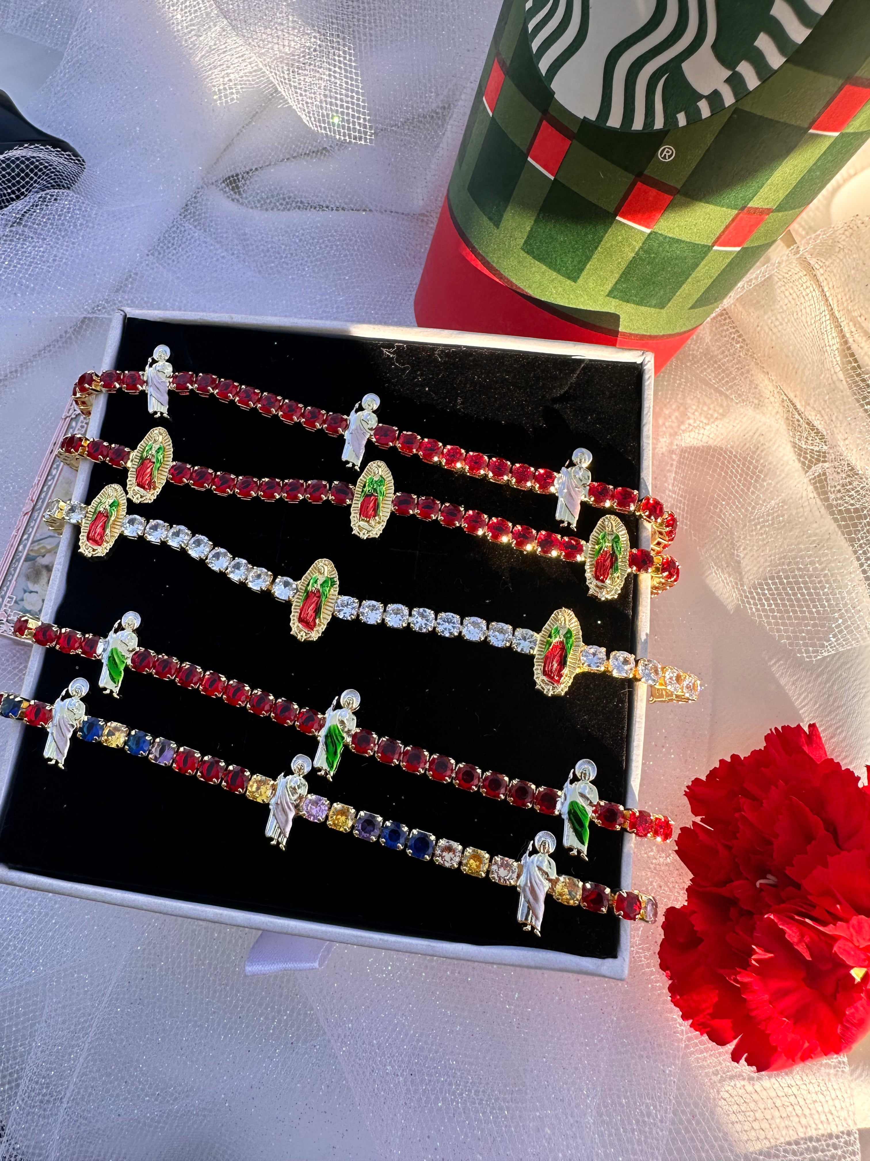 Divine Mary Tennis Bracelet