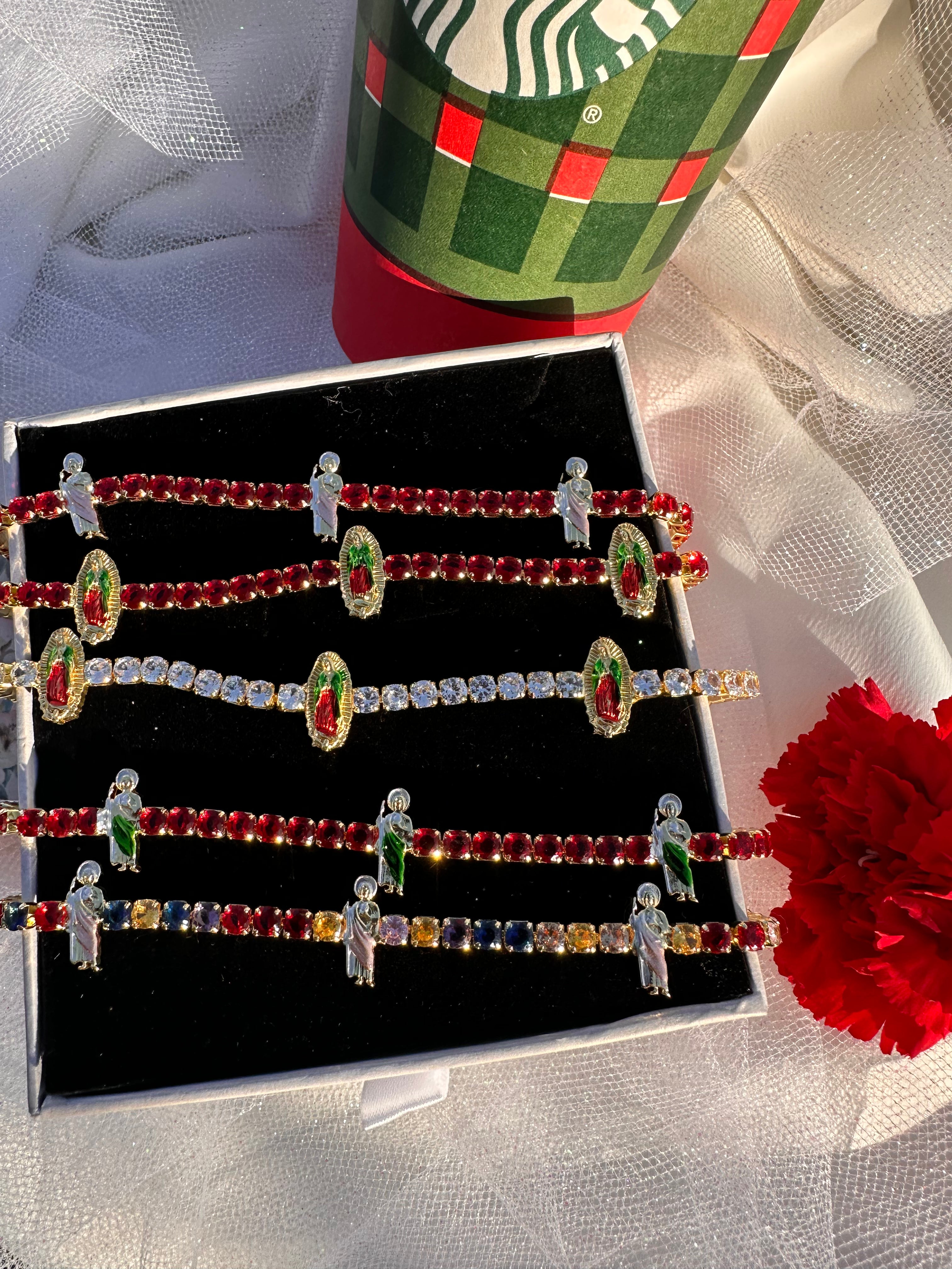 Divine Mary Tennis Bracelet