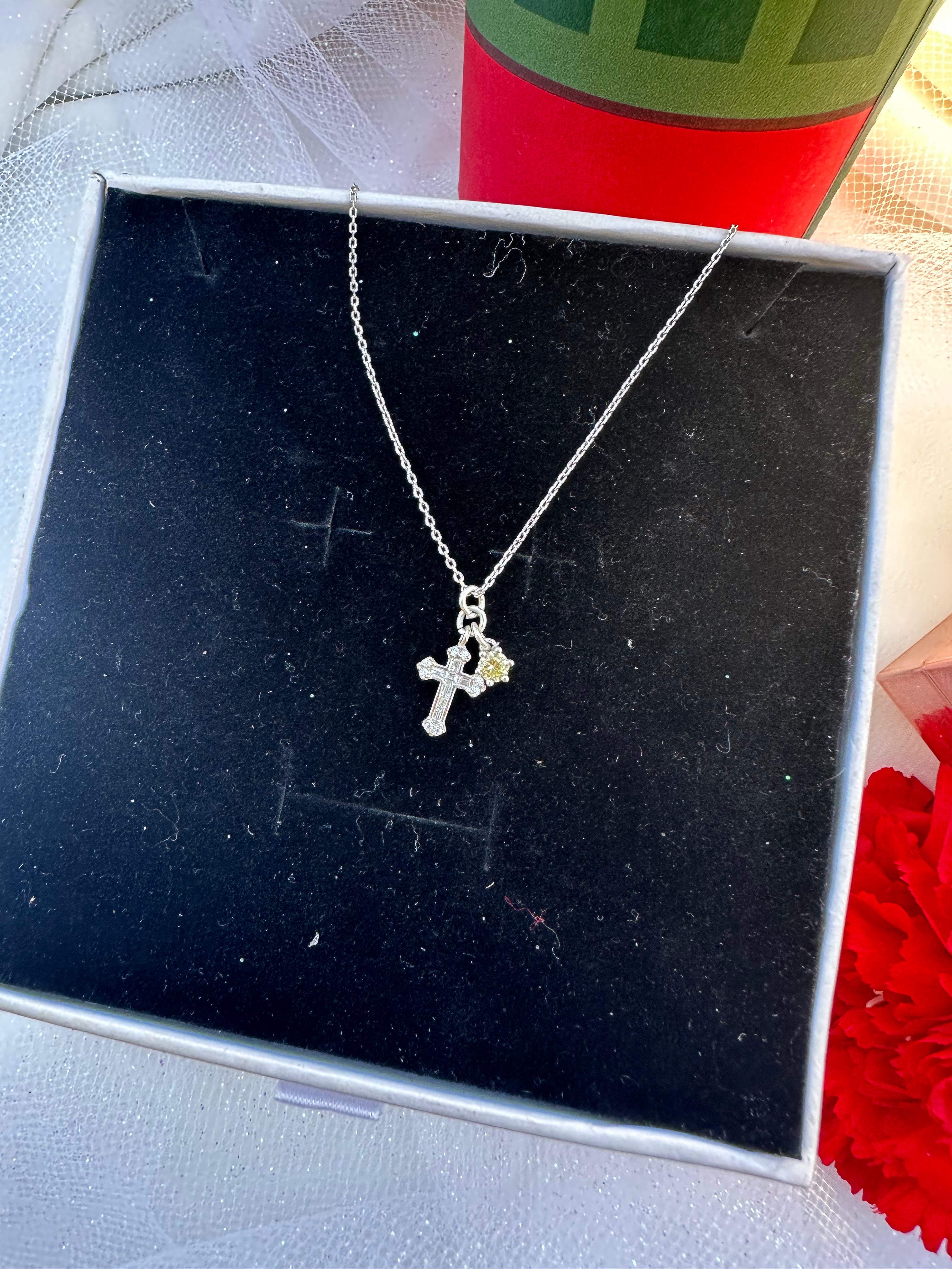 Honeylight Cross Necklace
