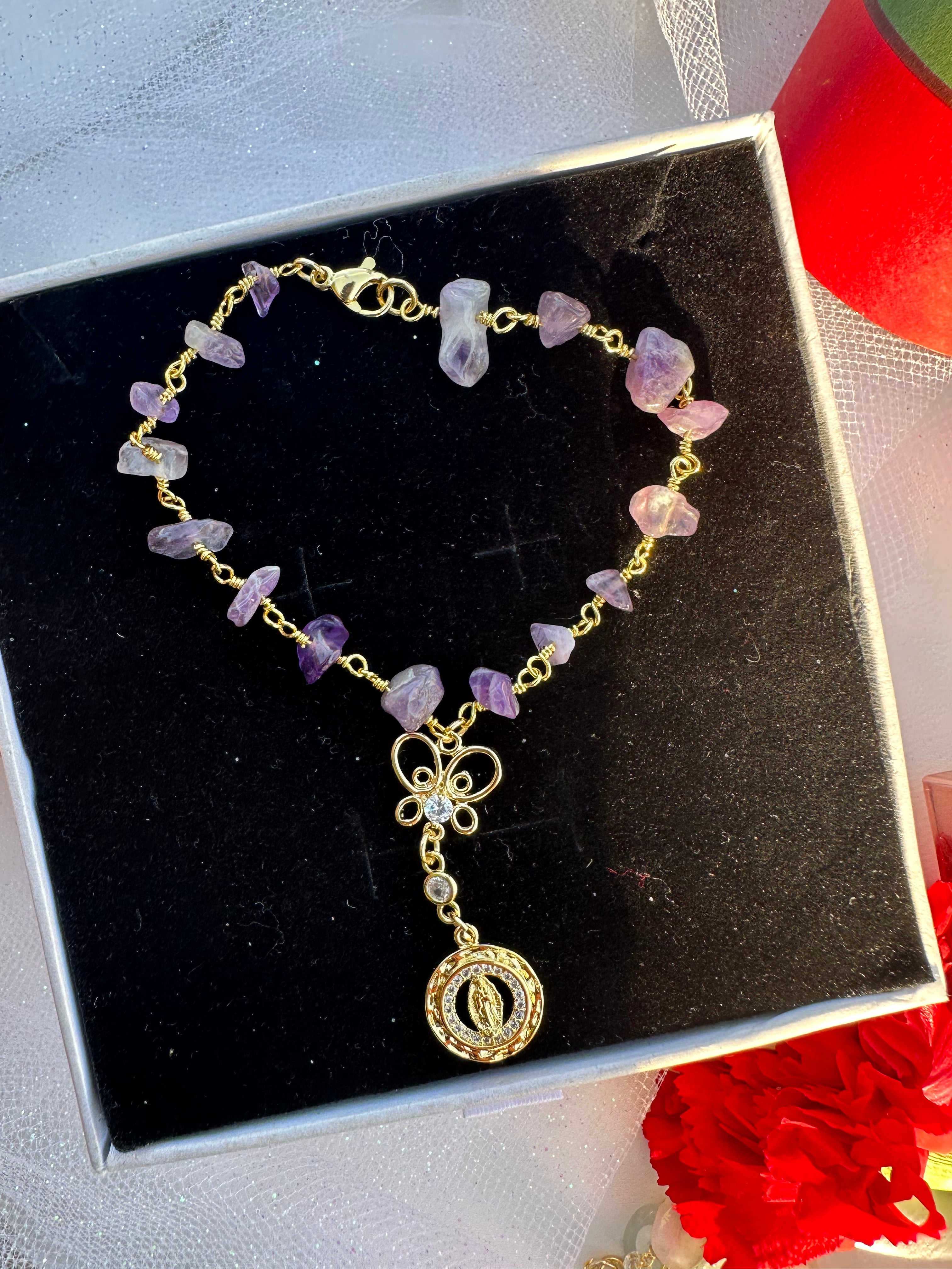 Mini Virgencita Car Rosario