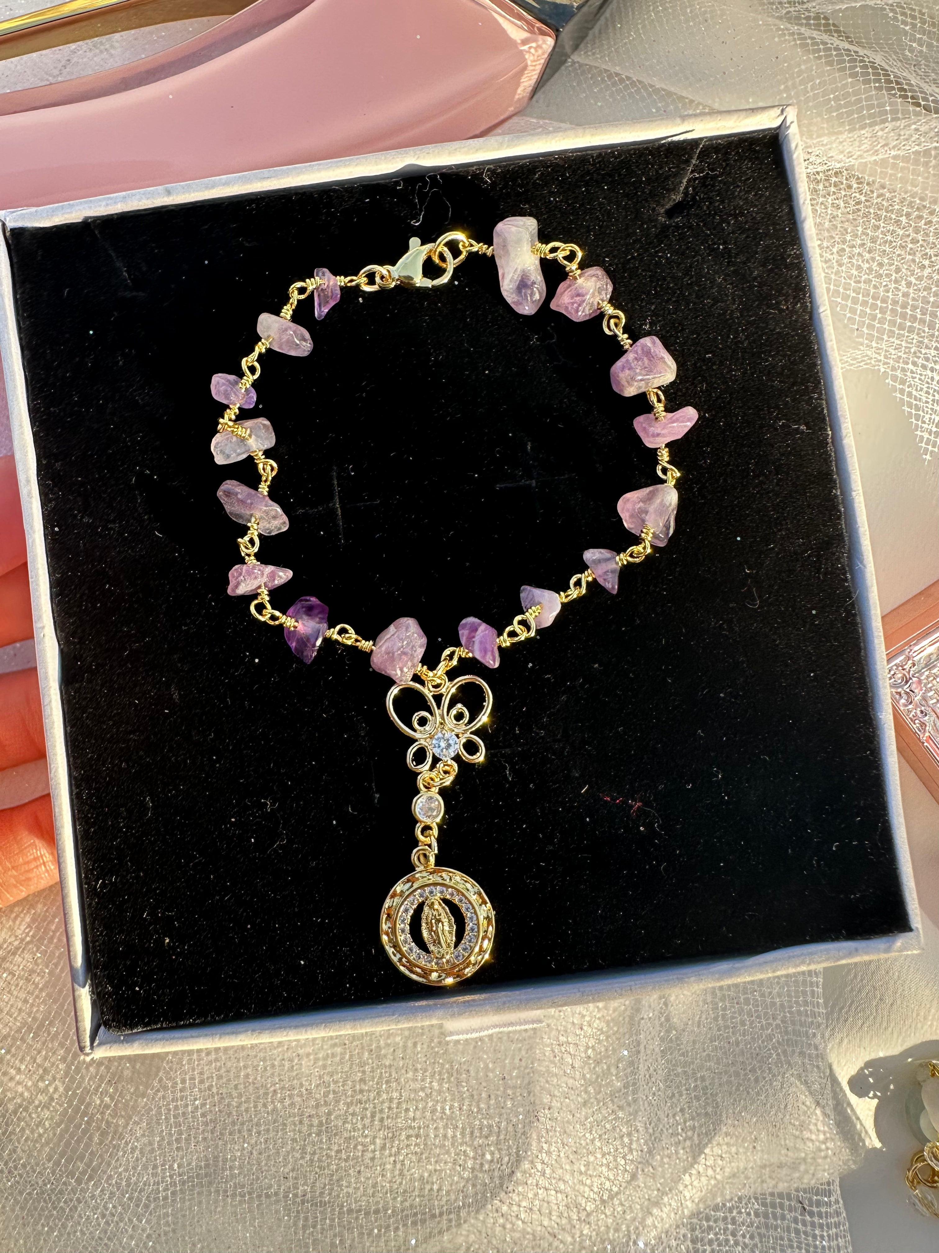 Mini Virgencita Car Rosario