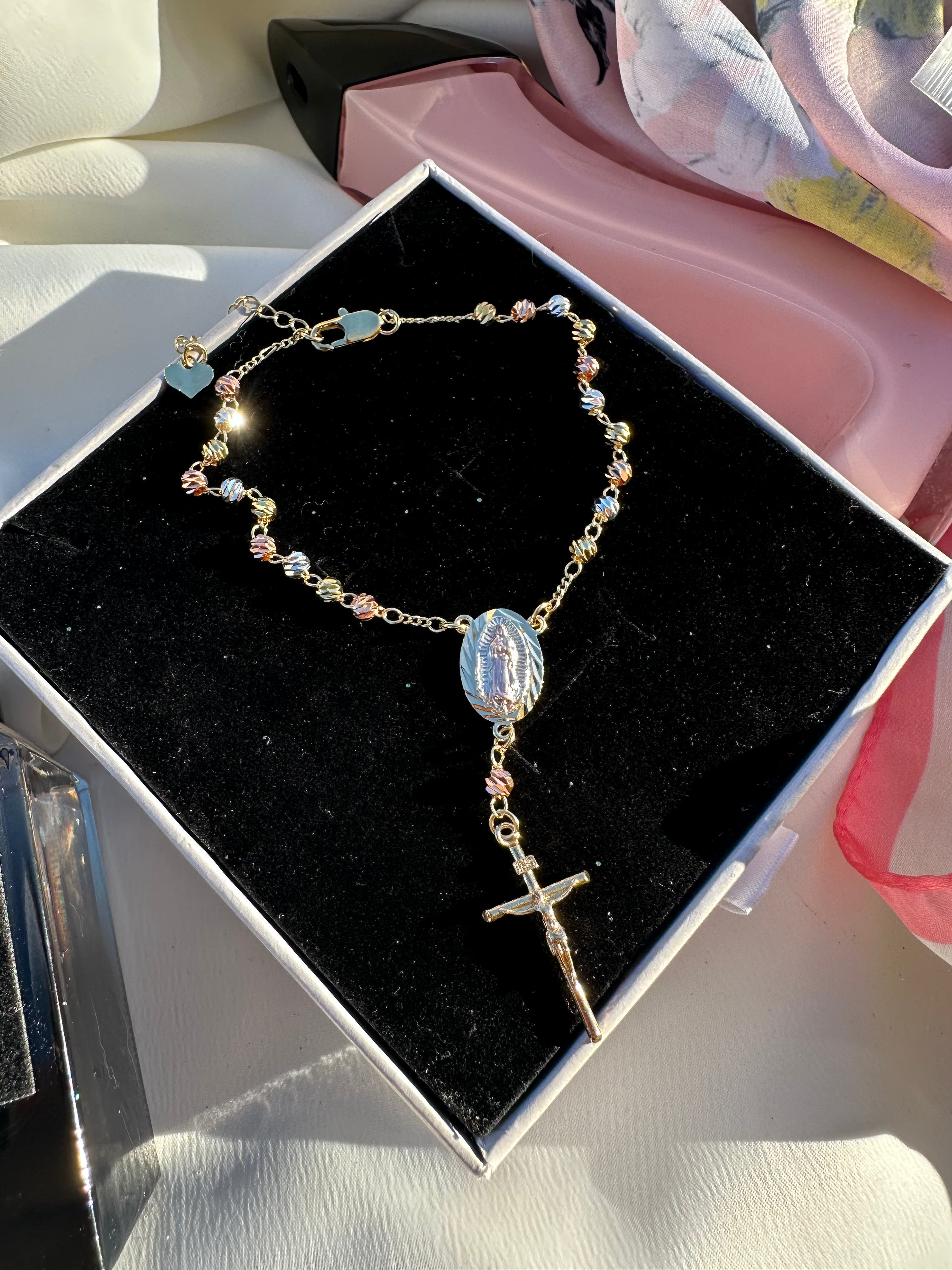 Dainty Lady of Guadalupe Rosario Bracelet