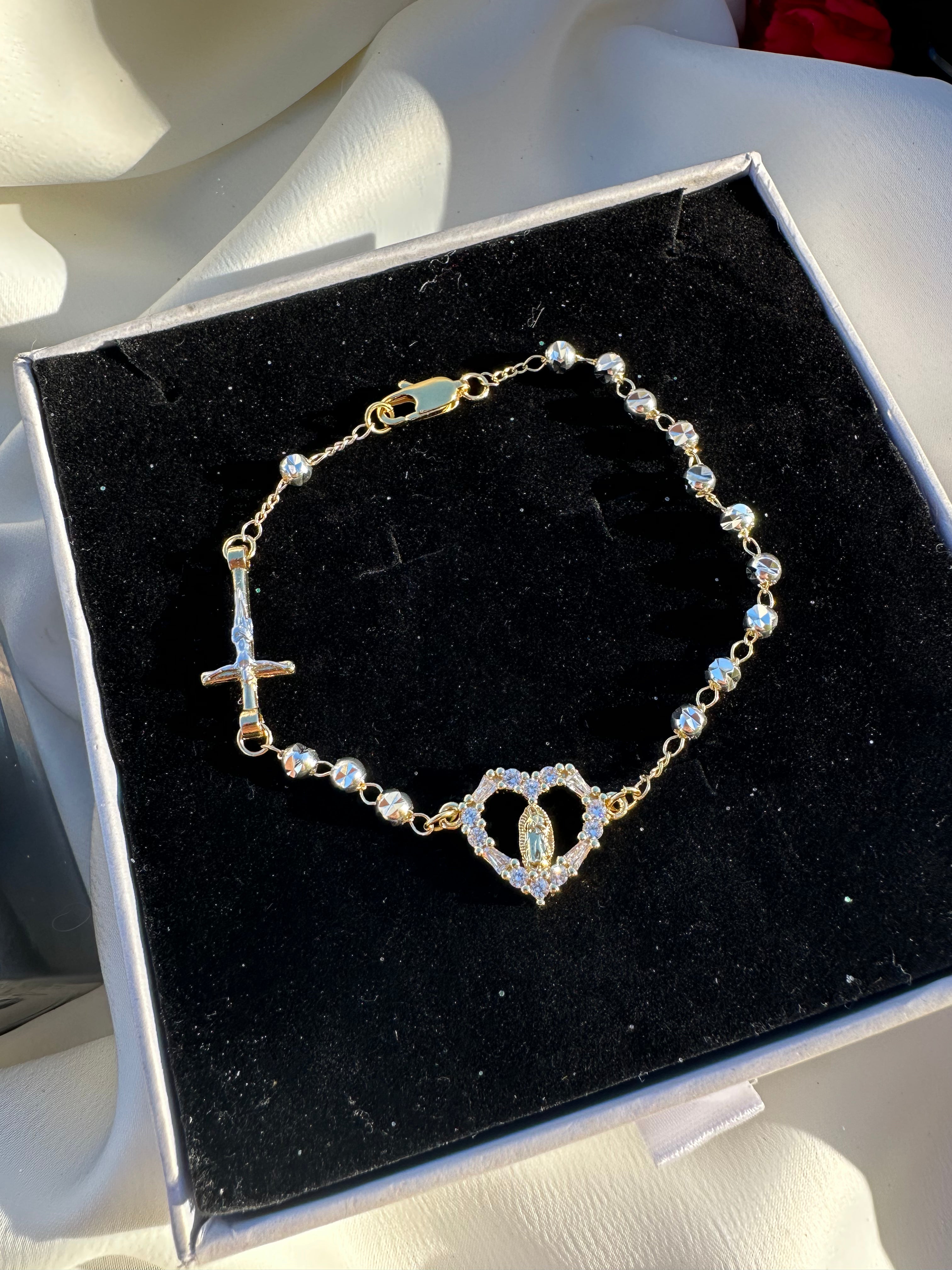 Sacred Heart Rosario Bracelet