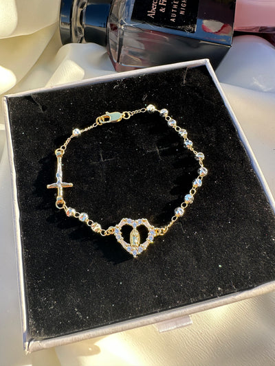 Sacred Heart Rosario Bracelet