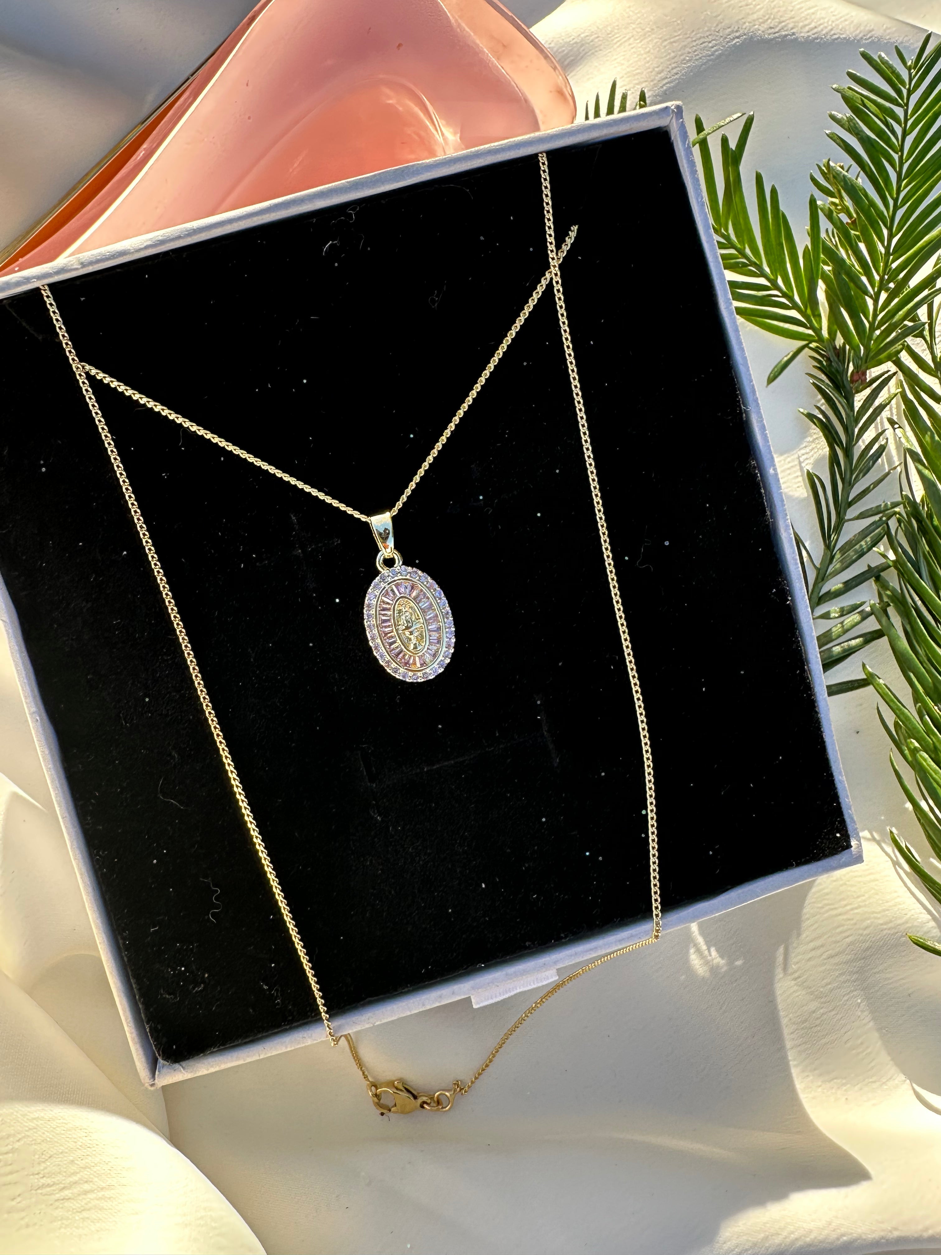 Blush Divine Heart Necklace