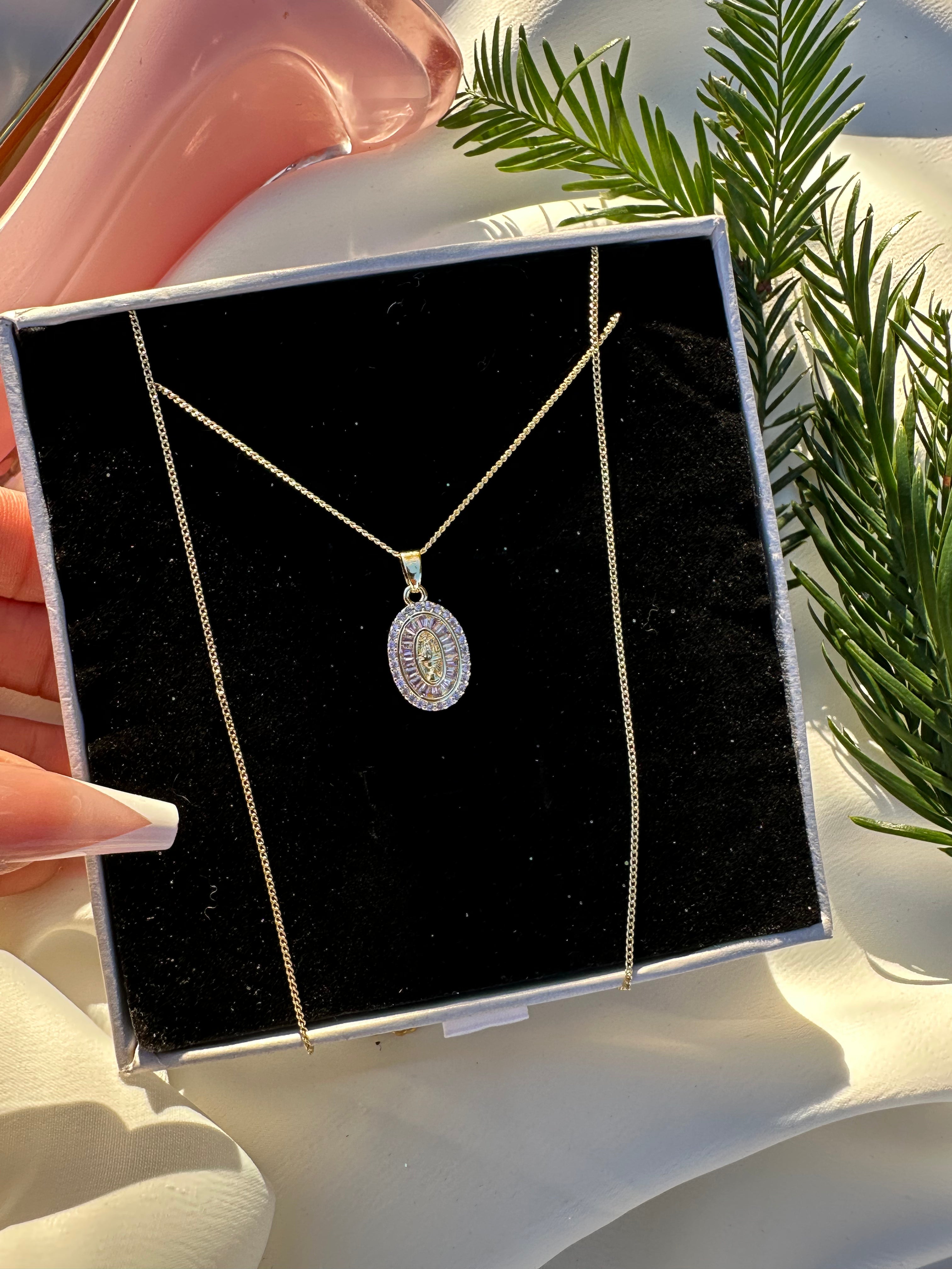 Blush Divine Heart Necklace