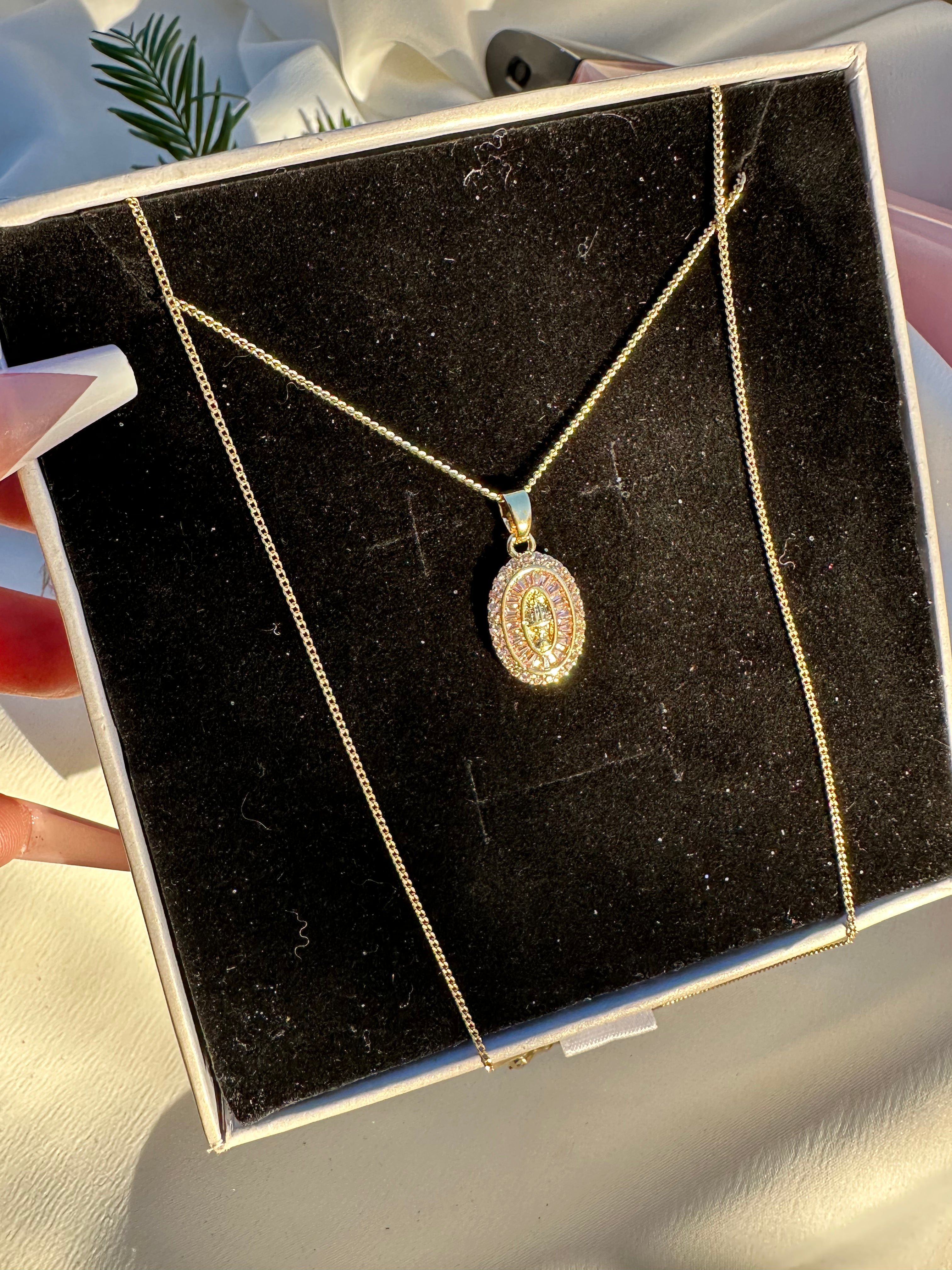 Blush Divine Heart Necklace