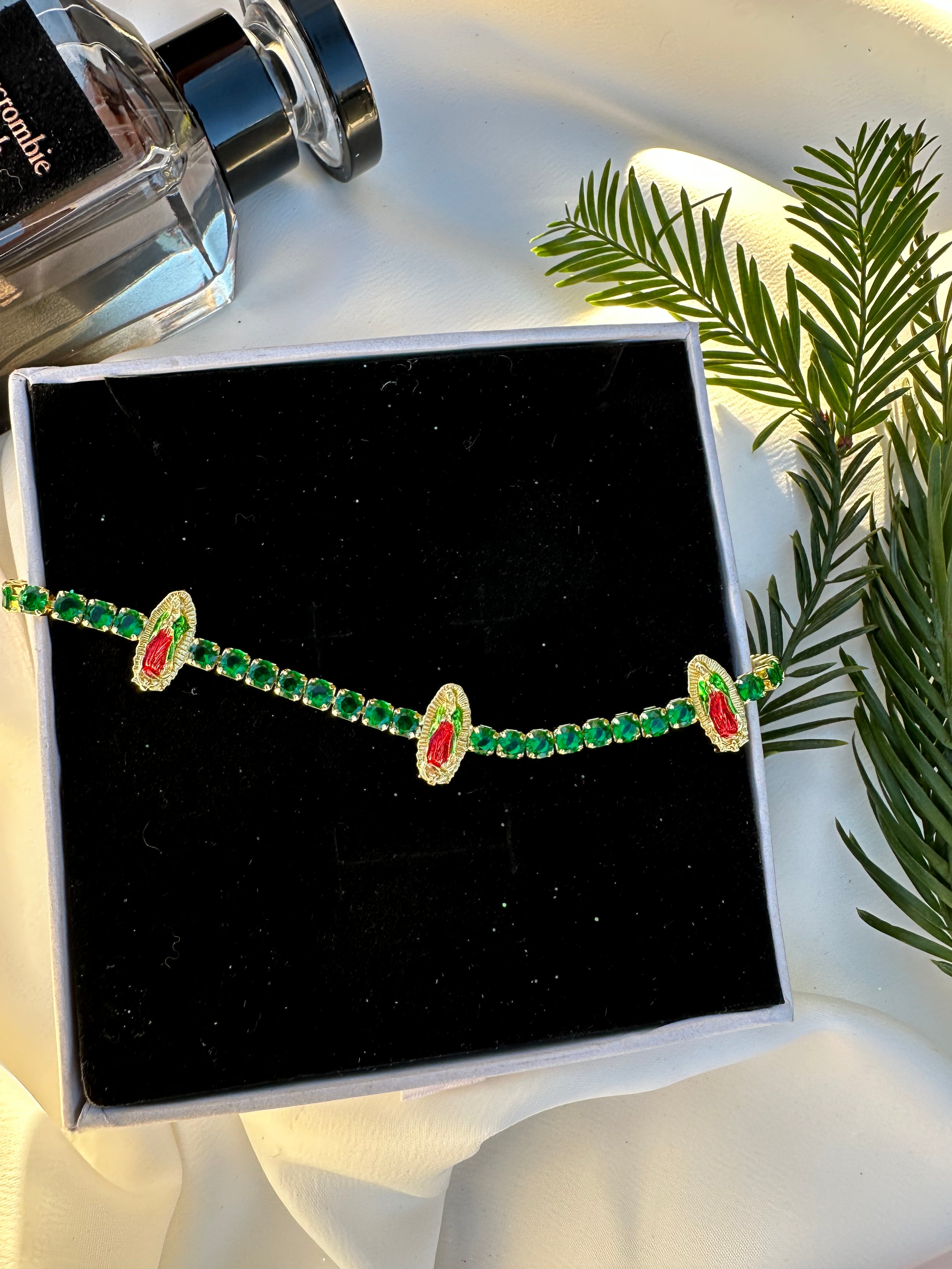 Virgen de Guadalupe Tennis Bracelet