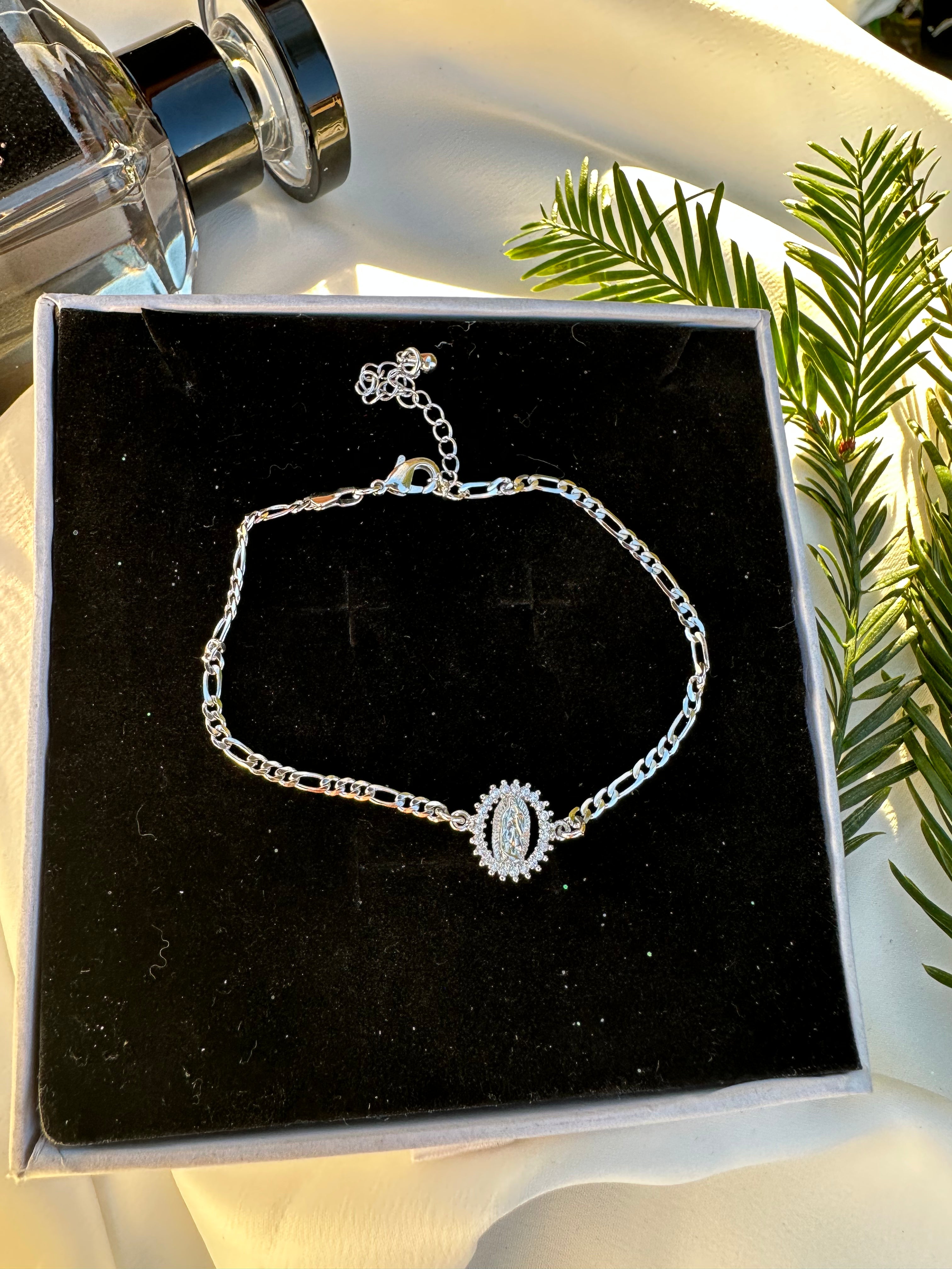 Silver Virgencita Bracelet