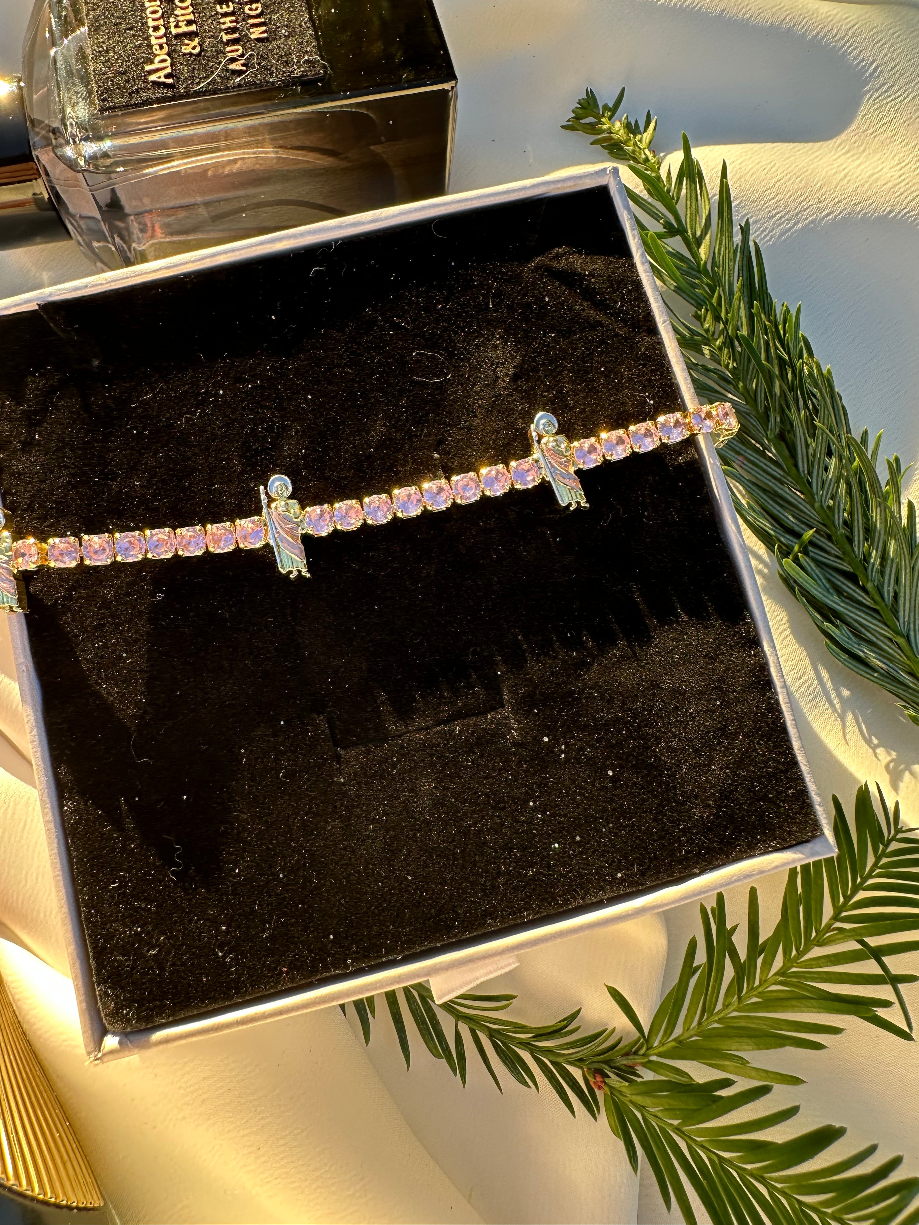 Blush Saint Jude Tennis Bracelet