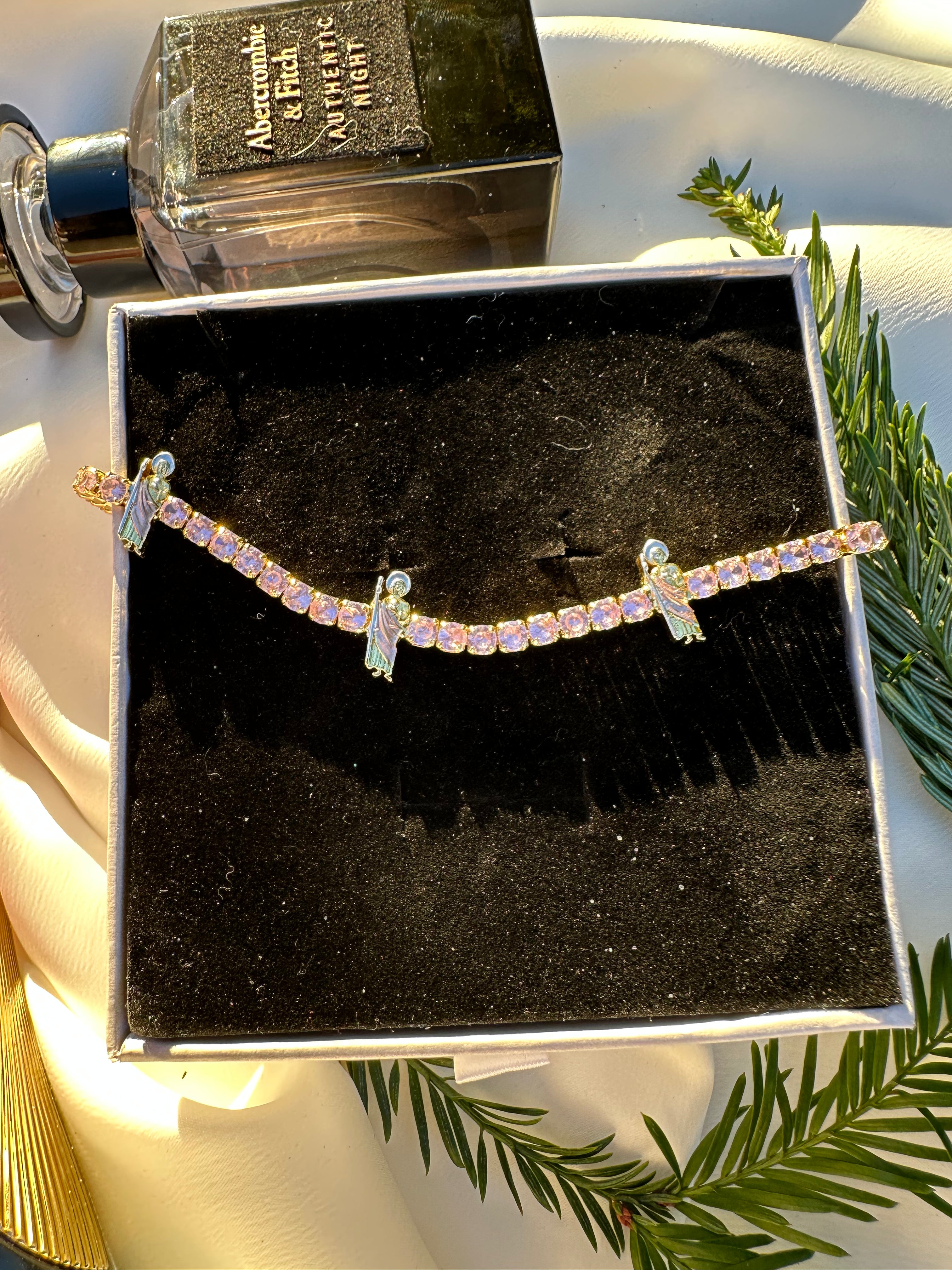 Blush Saint Jude Tennis Bracelet